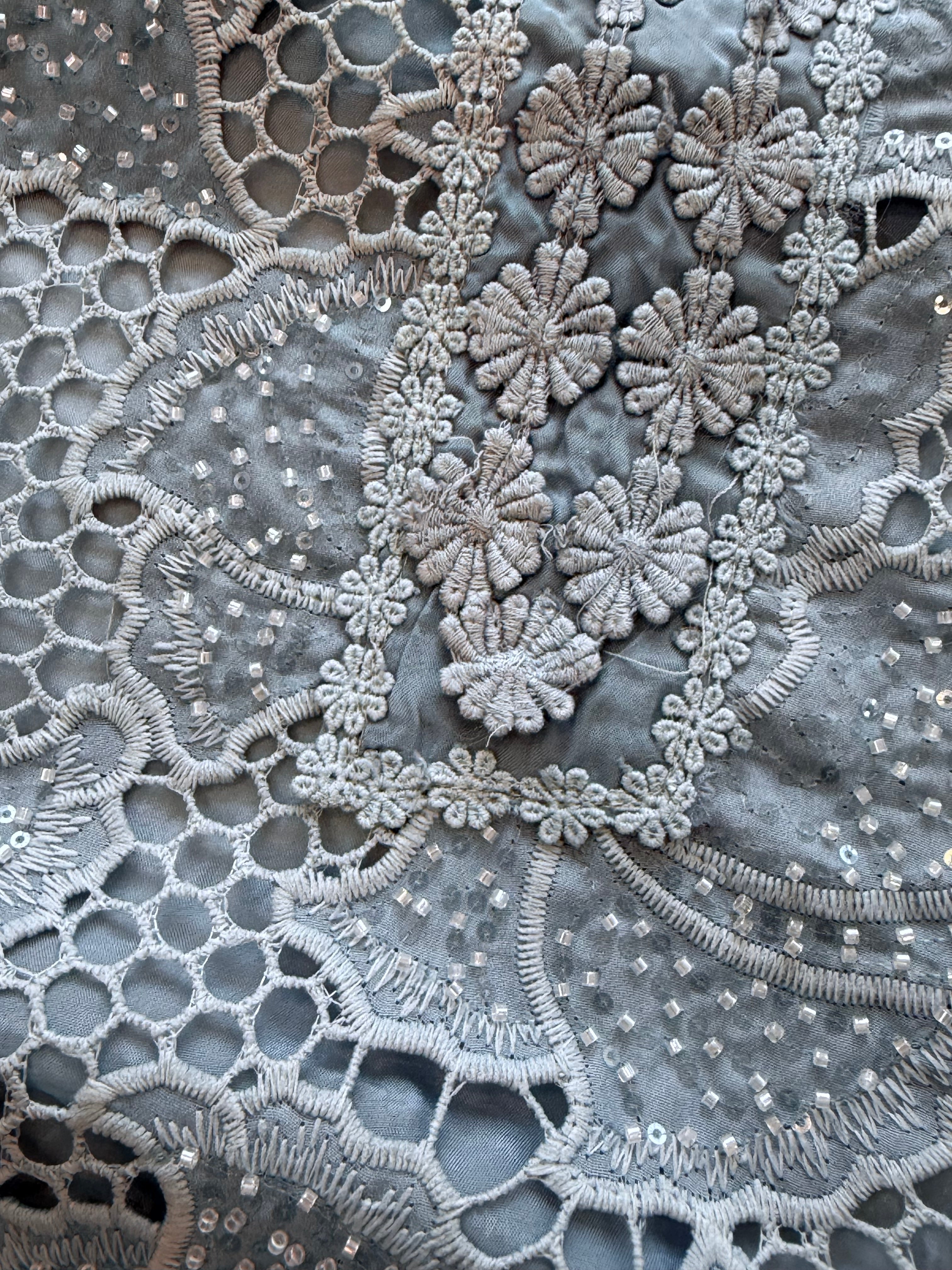 KARACHI LACE EMBROIDERY SUIT 2 Q