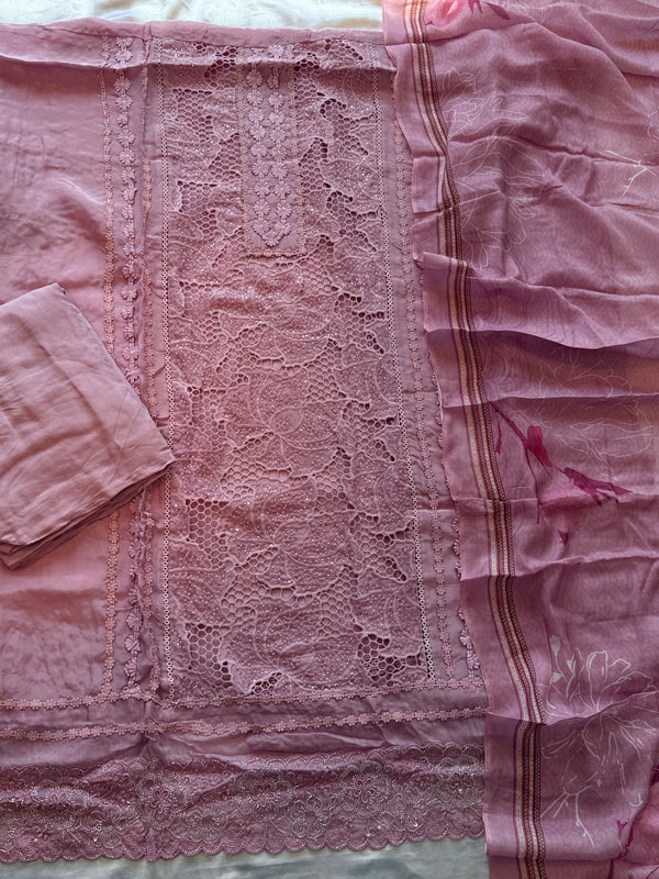 KARACHI LACE EMBROIDERY SUIT 1 Q