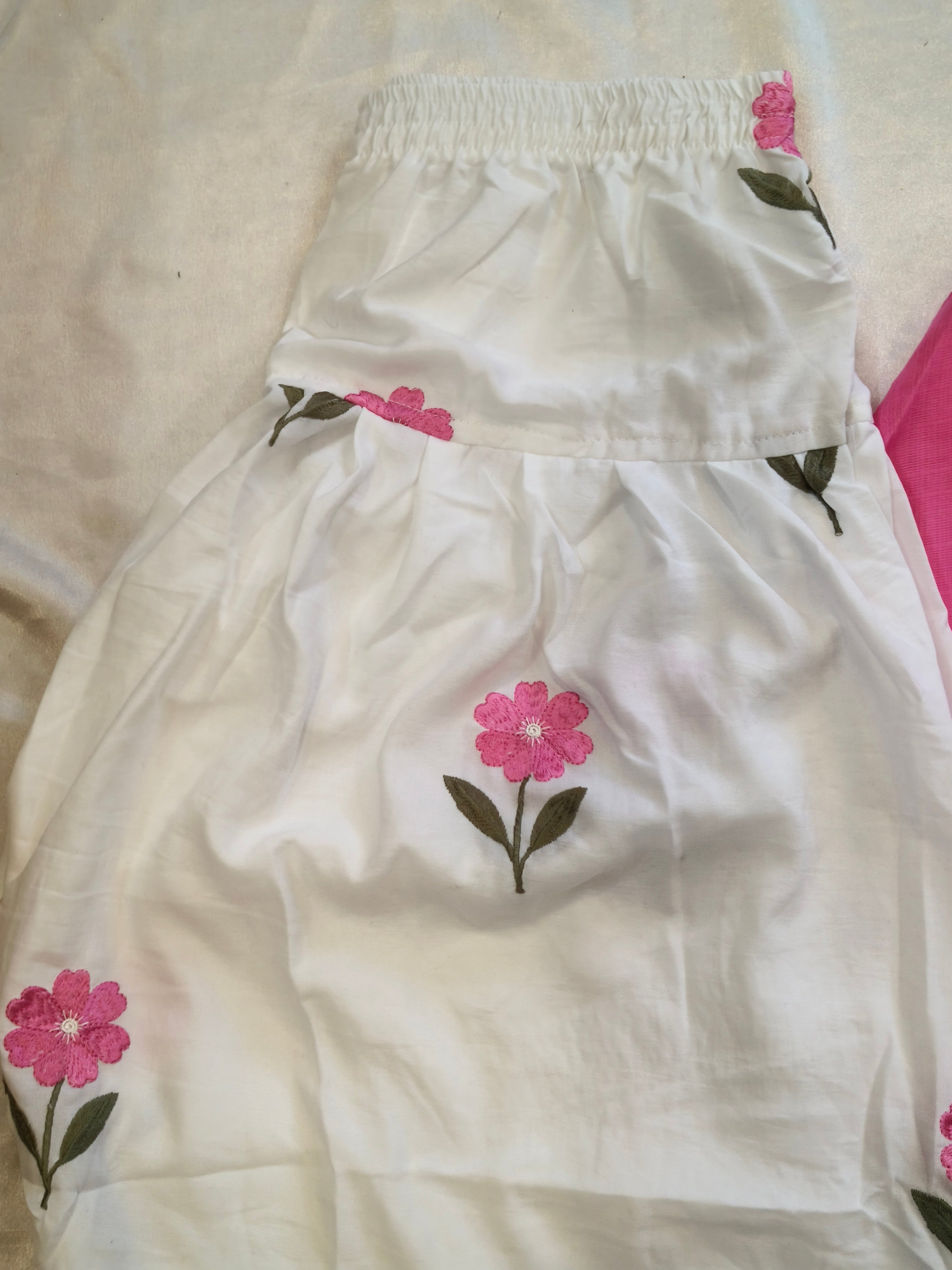 PINK LINEN FARSHI SUIT Q