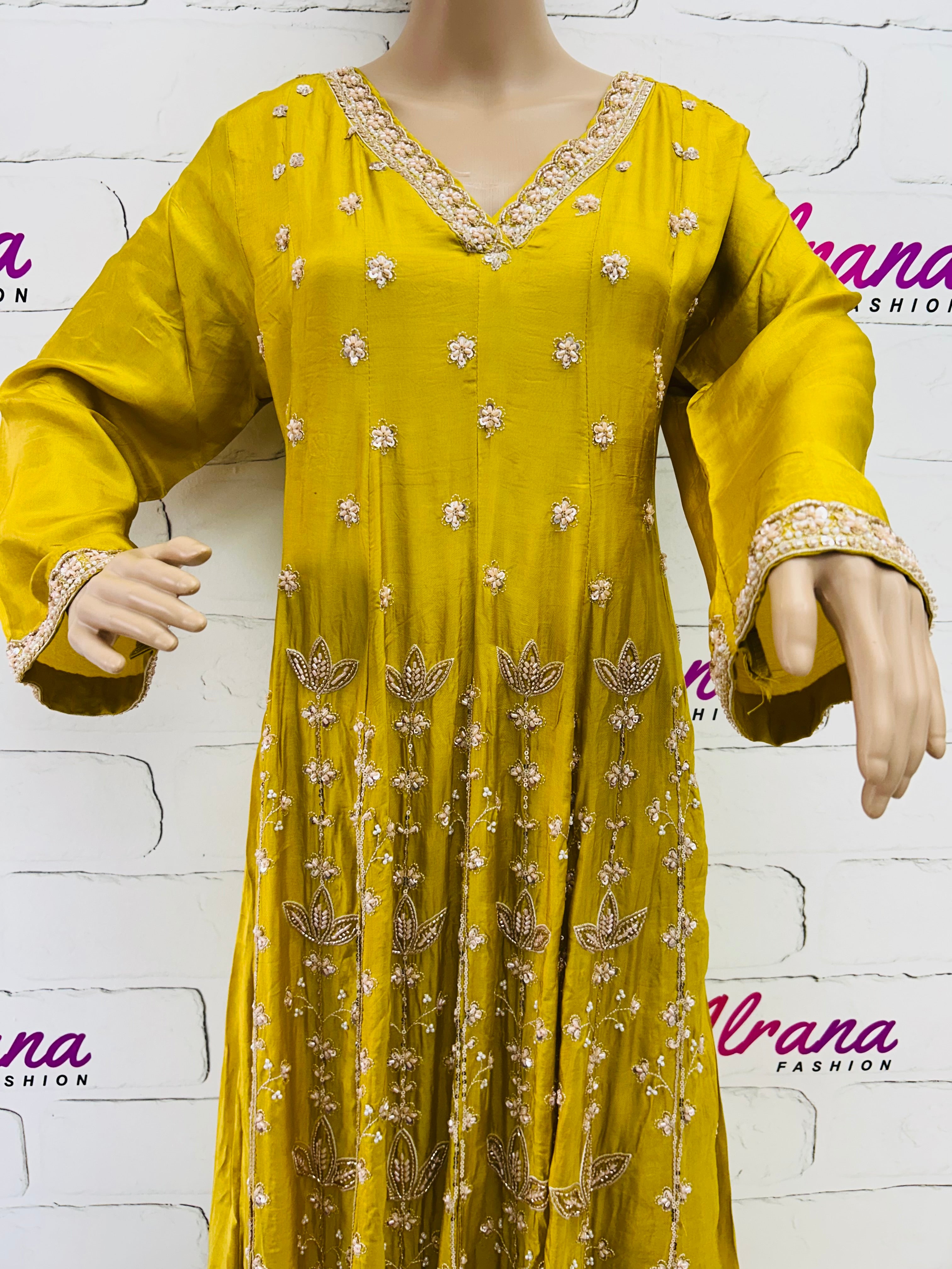 PARO BLACK HANDWORK FROCK 107 Q