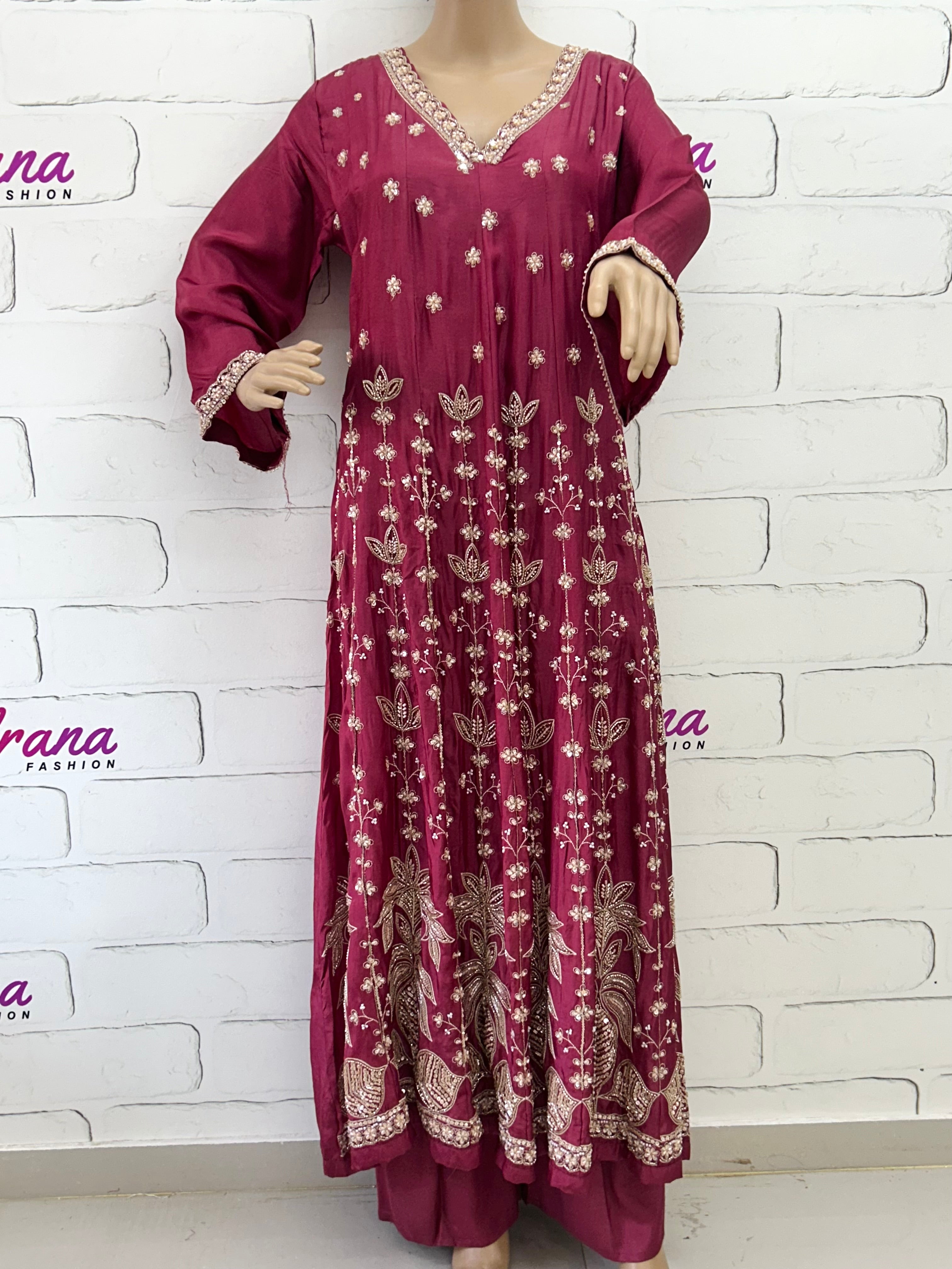 PARO BLACK HANDWORK FROCK 106 Q