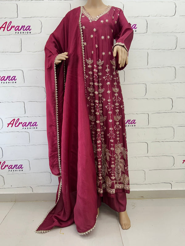 PARO BLACK HANDWORK FROCK 106 Q