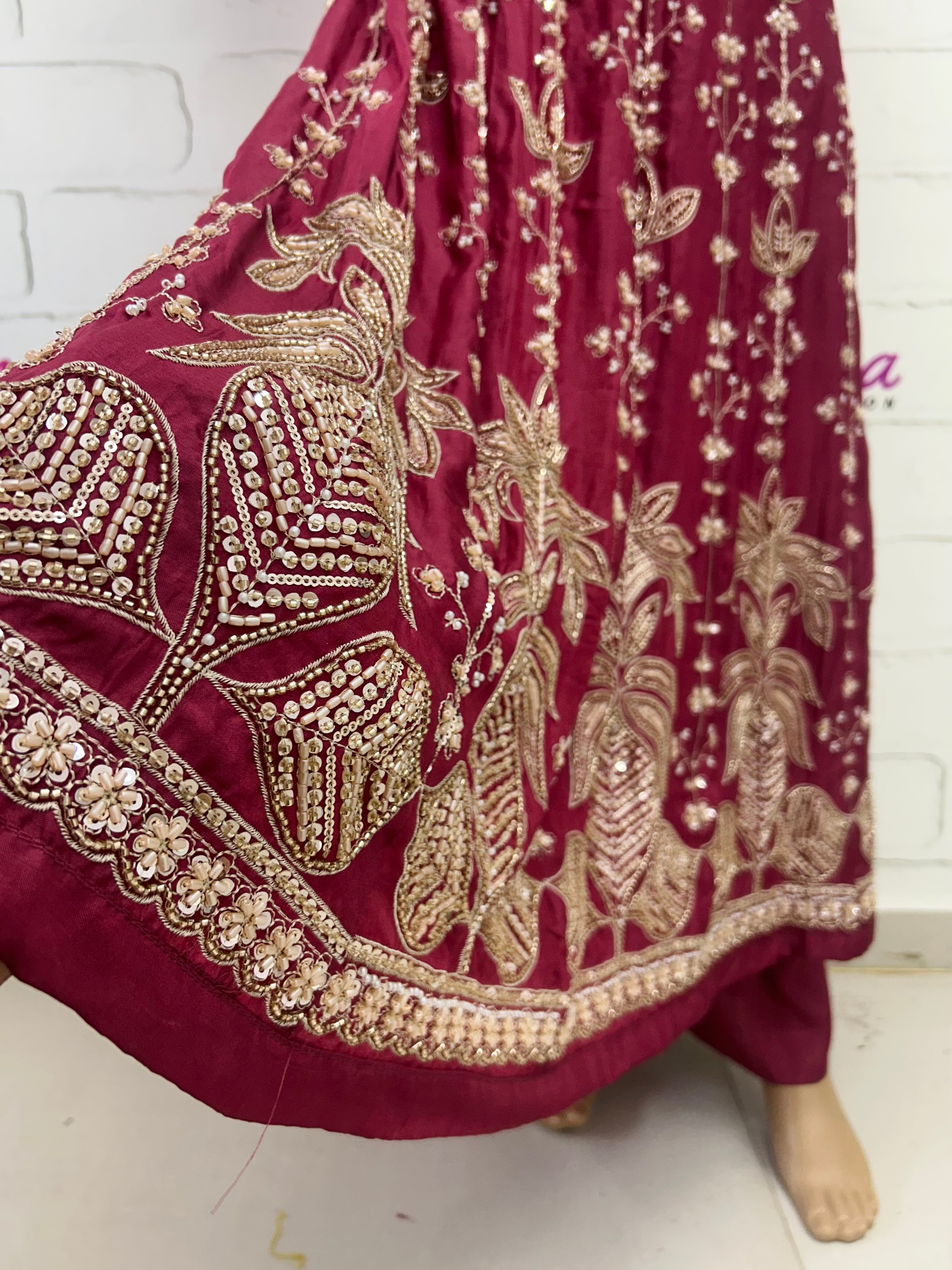 PARO BLACK HANDWORK FROCK 106 Q
