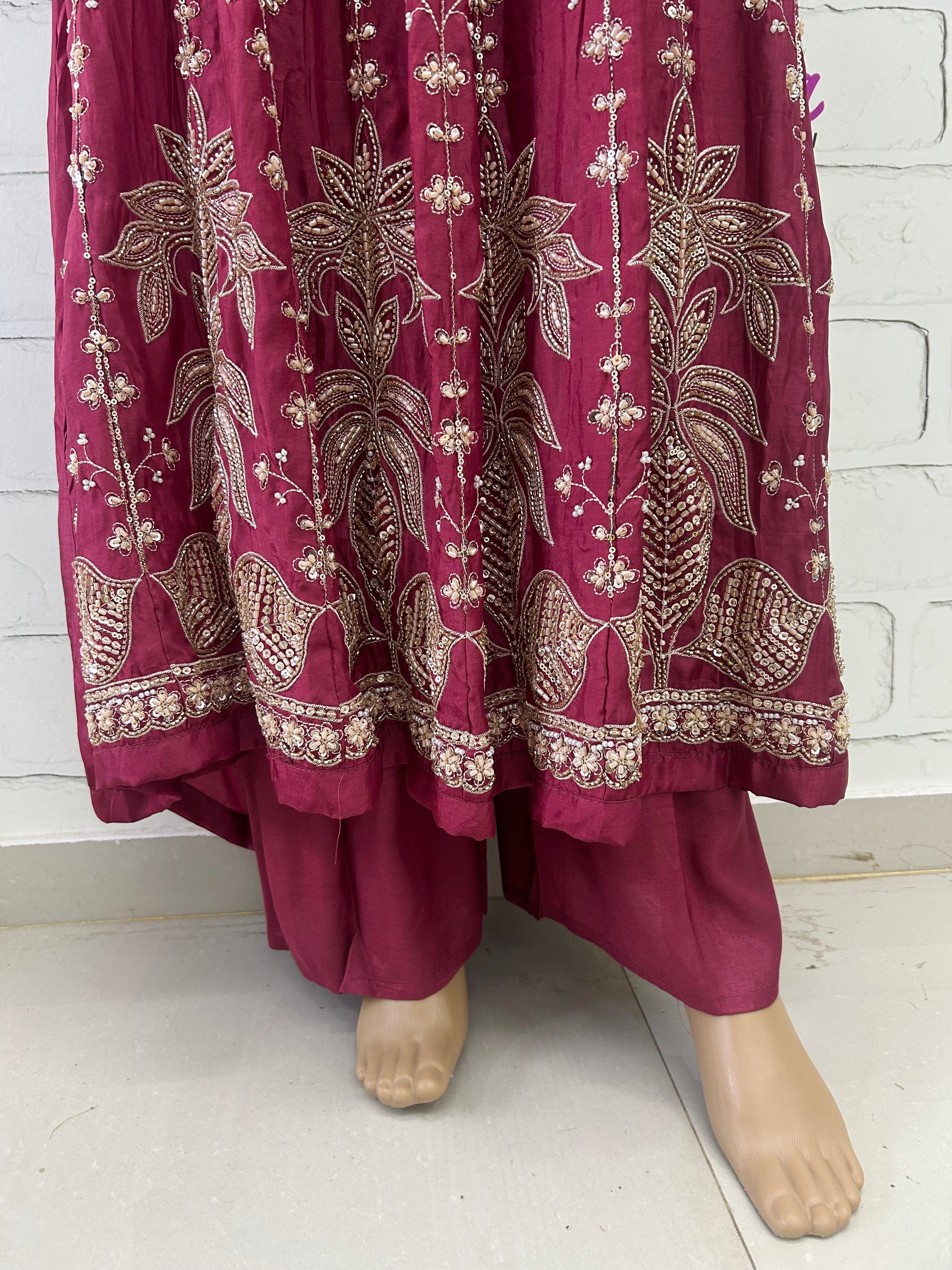 PARO BLACK HANDWORK FROCK 106 Q