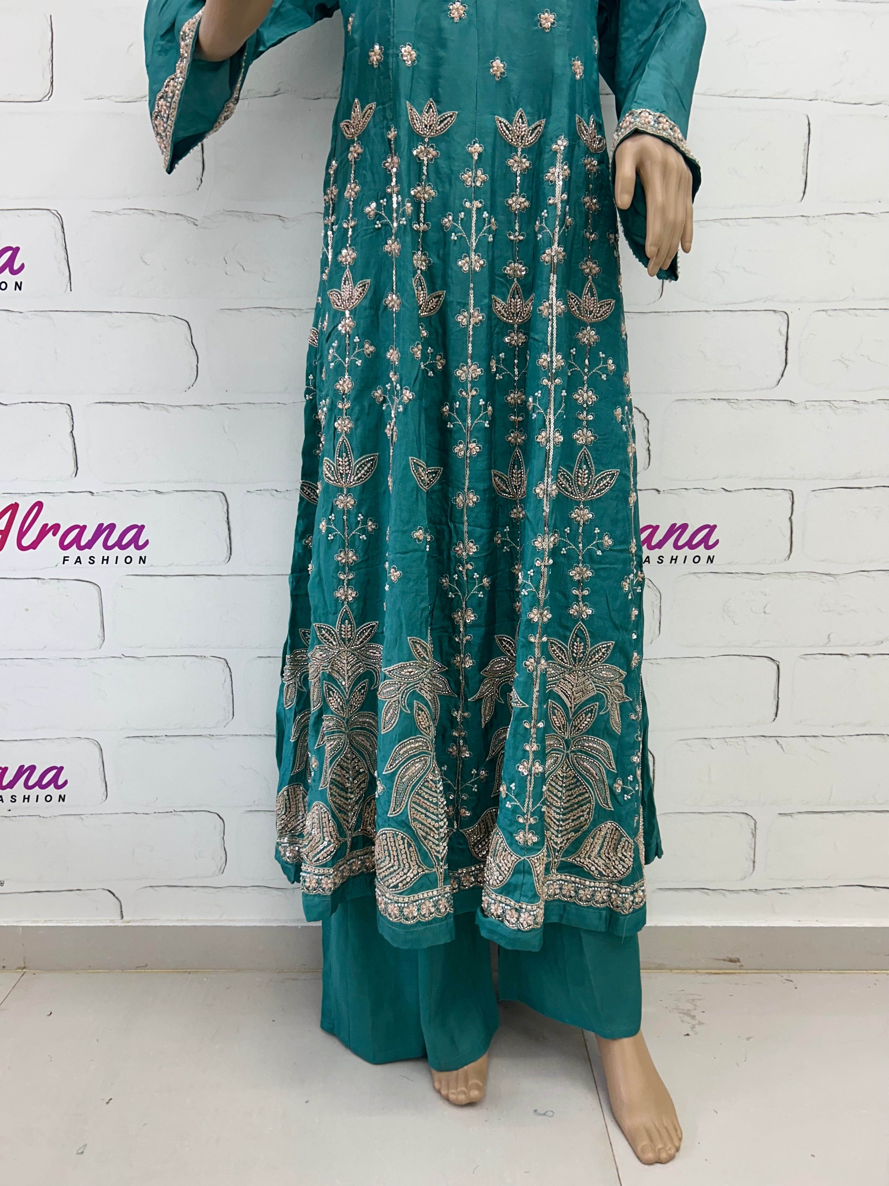 PARO BLACK HANDWORK FROCK 105 Q