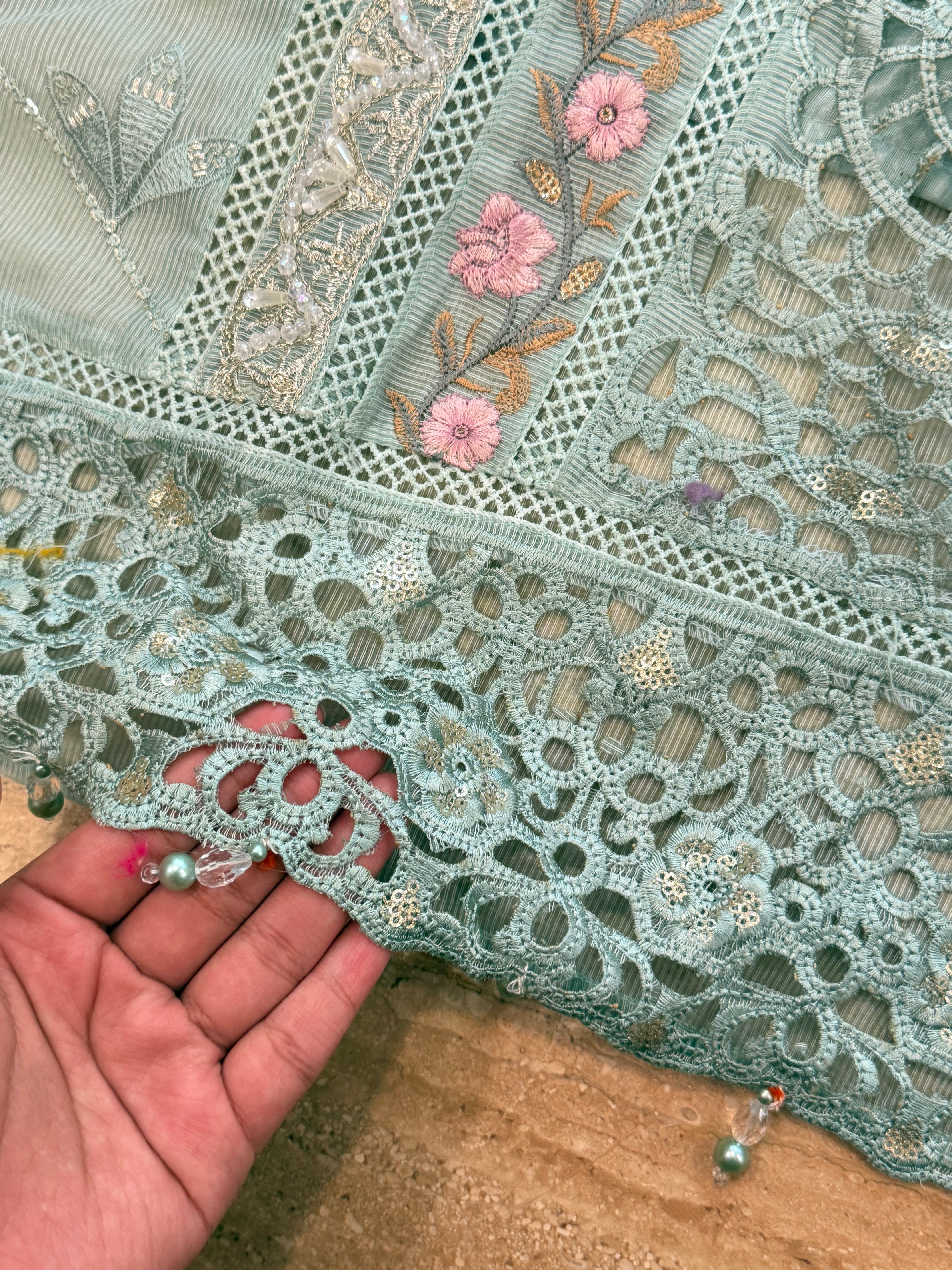 KOTA CHECKS READYMADE EMBROIDERY SUIT 1 Q