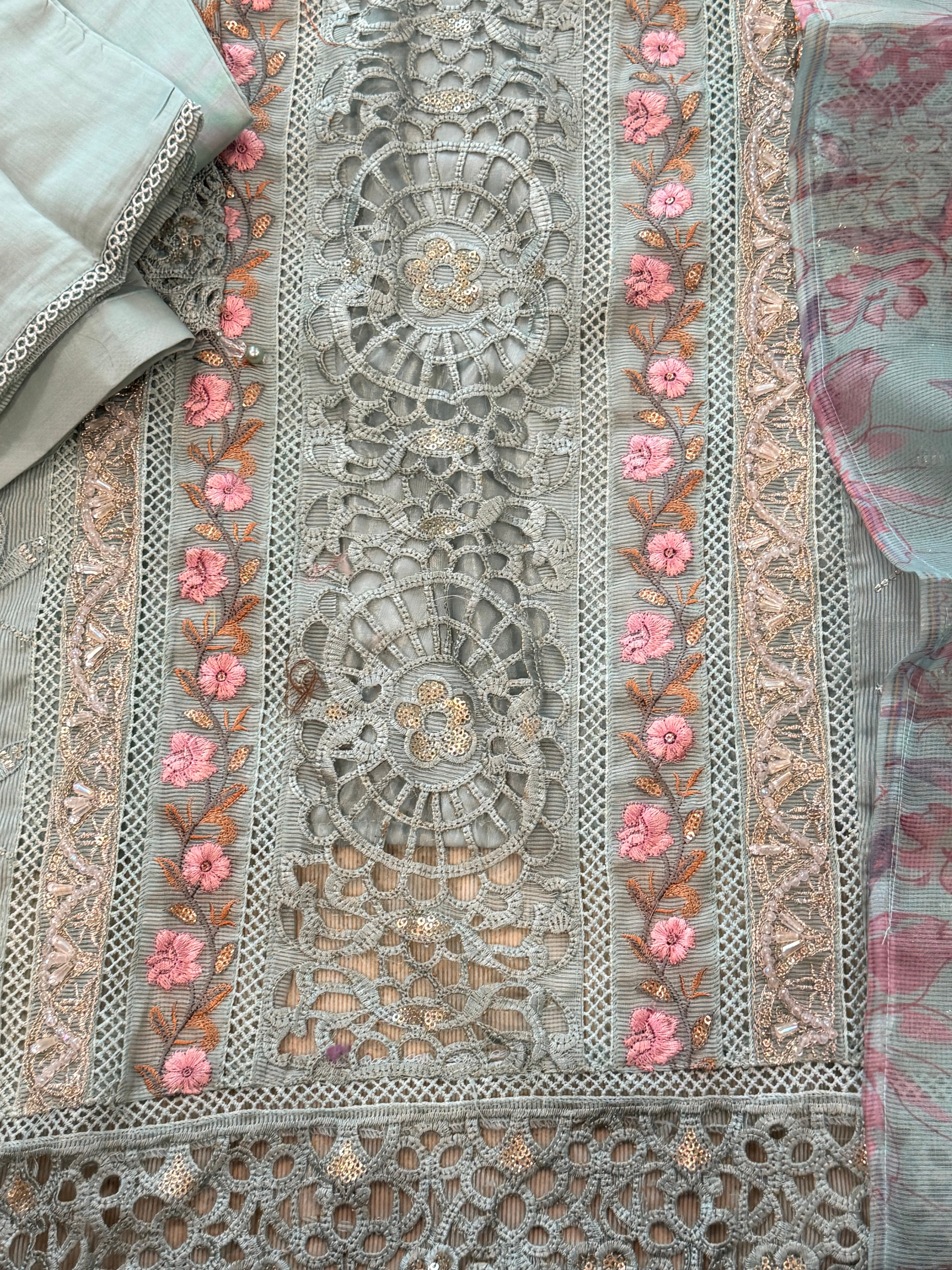 KOTA CHECKS READYMADE EMBROIDERY SUIT 1 Q