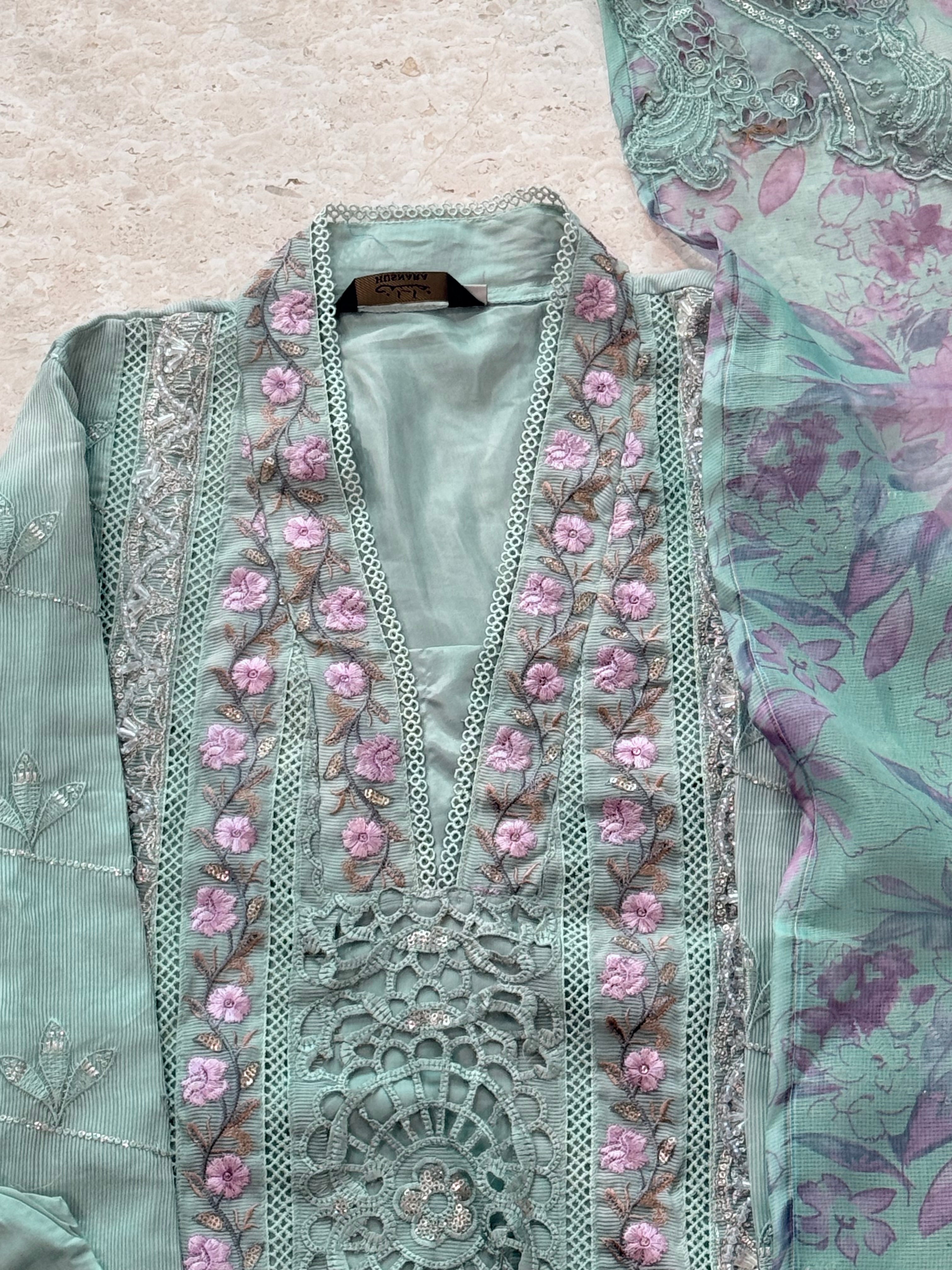 KOTA CHECKS READYMADE EMBROIDERY SUIT 1 Q
