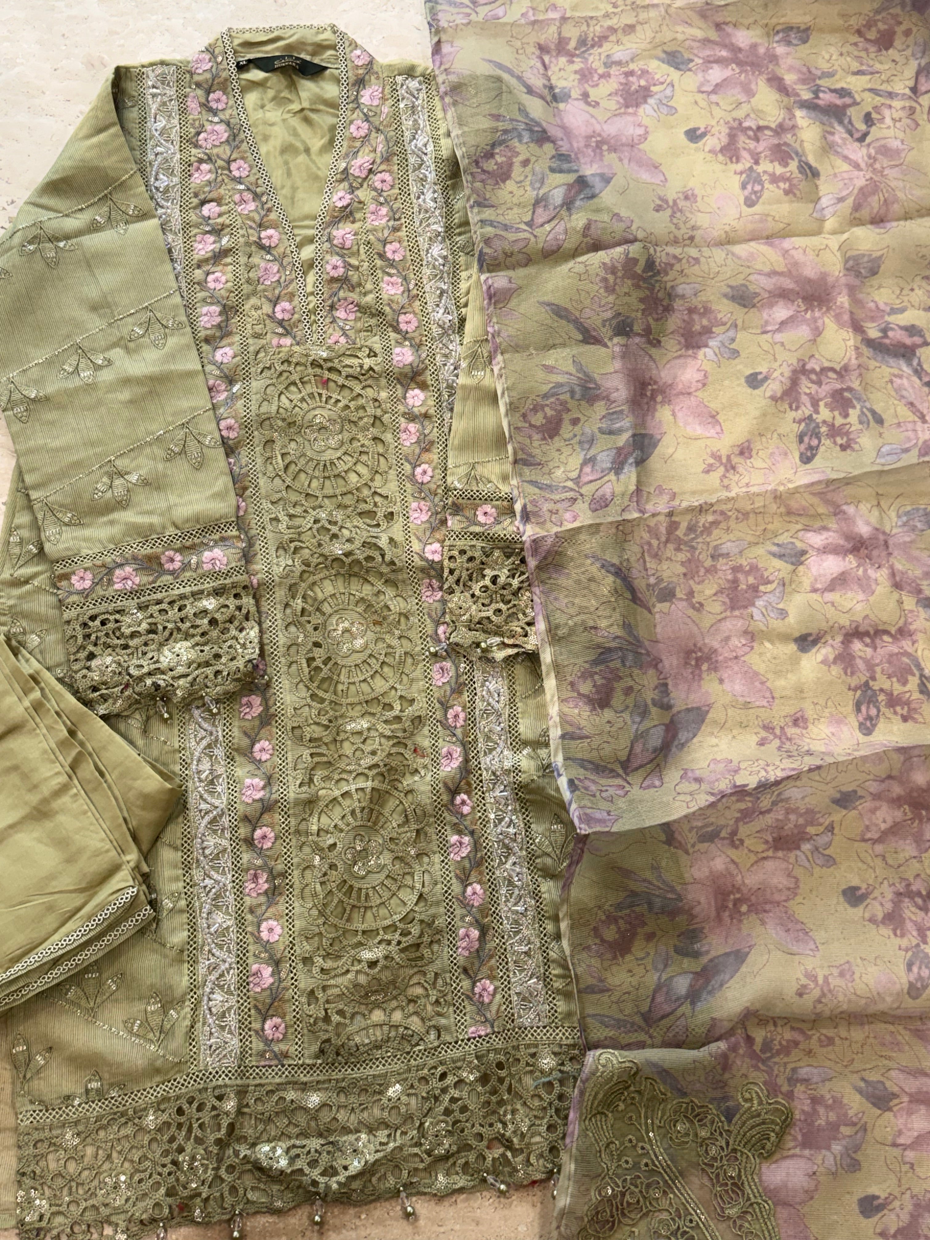 KOTA CHECKS READYMADE EMBROIDERY SUIT 3 R