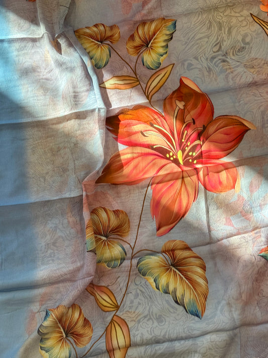 MAKHMAL PURE CREPE EMBROIDERY SUIT 3