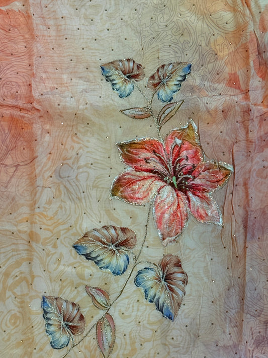 MAKHMAL PURE CREPE EMBROIDERY SUIT 2