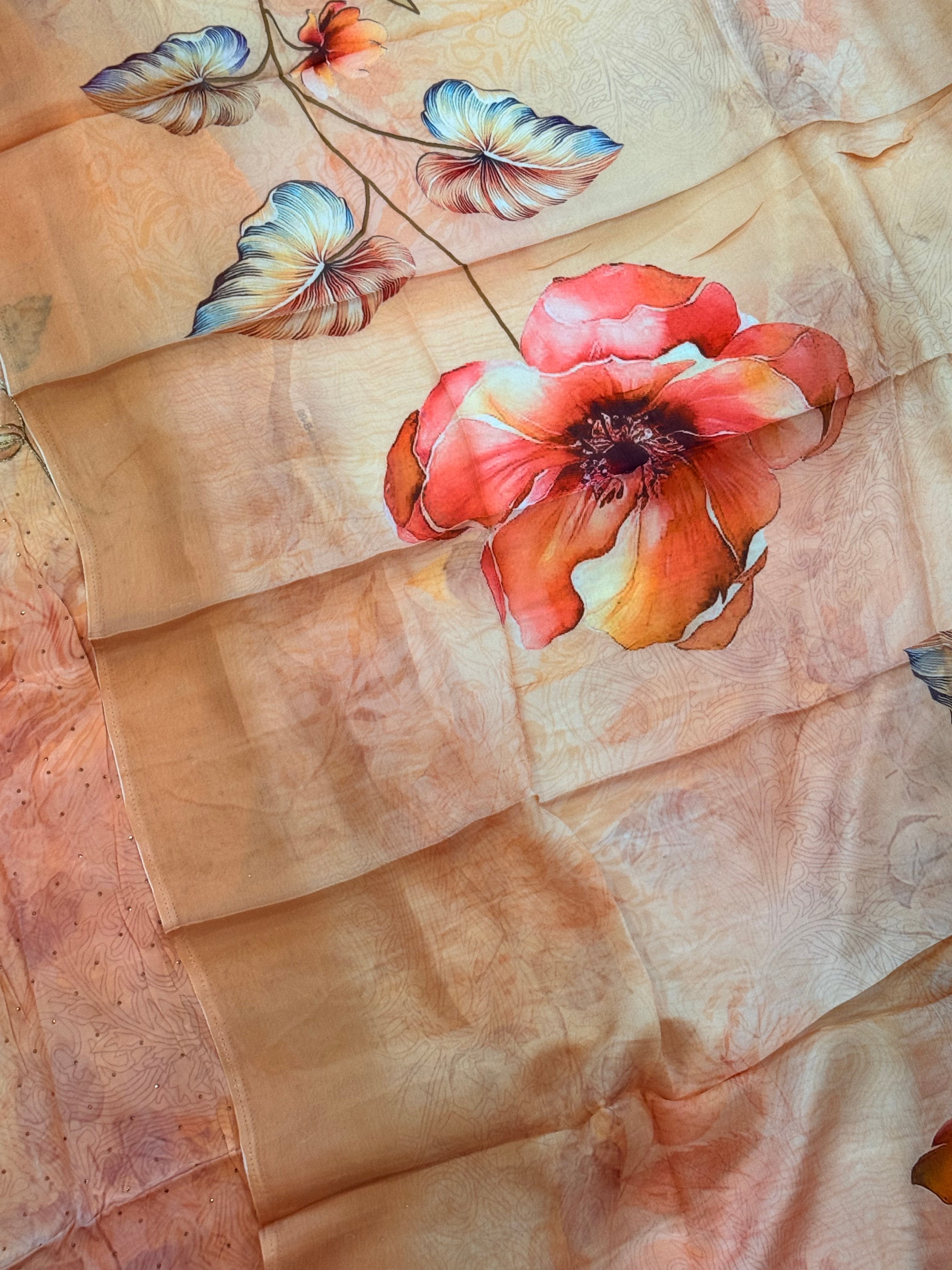 MAKHMAL PURE CREPE EMBROIDERY SUIT 2 Q