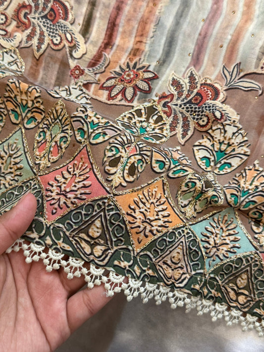 MAKHMAL PURE CREPE EMBROIDERY SUIT 4 Q