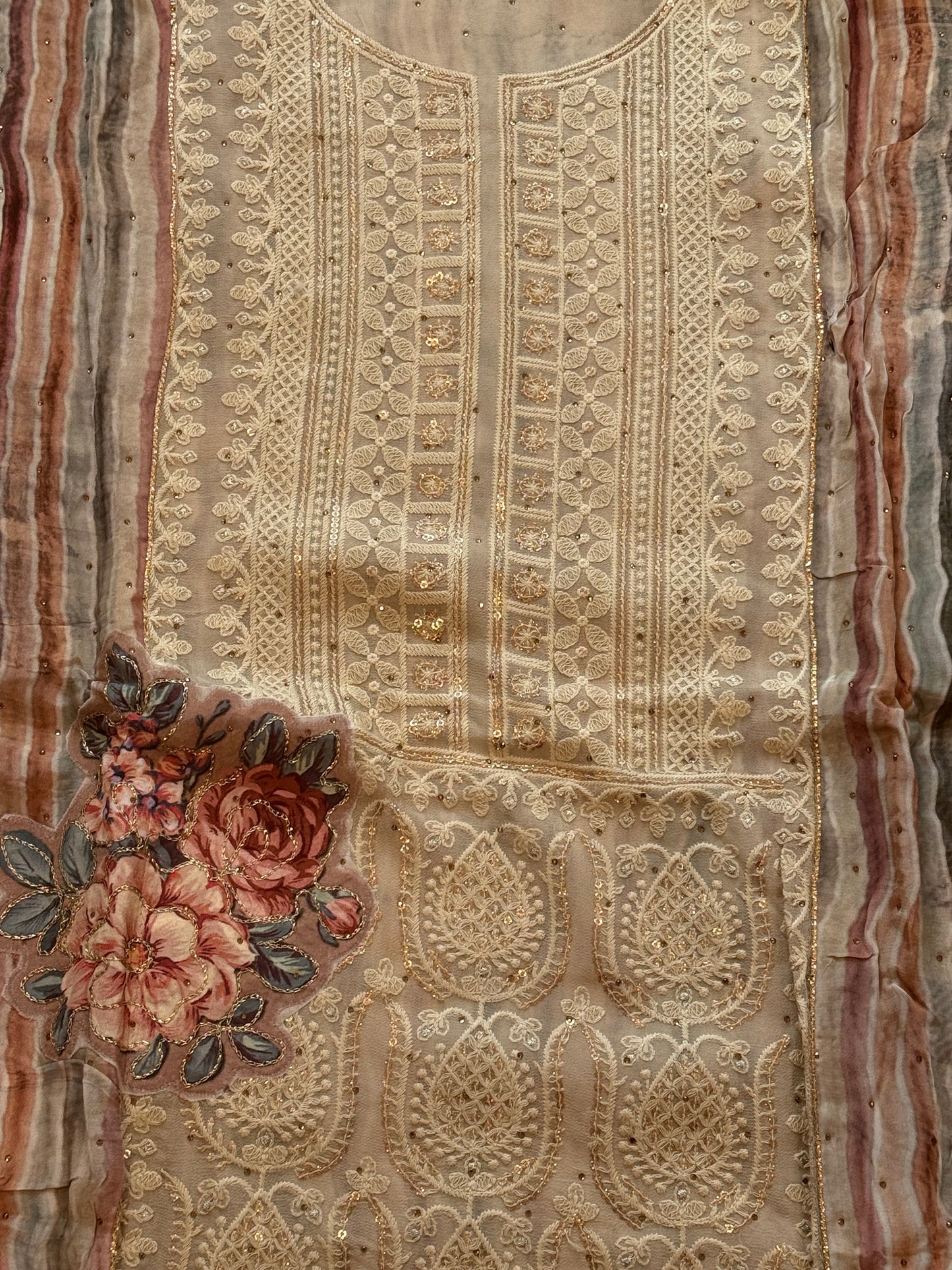 MAKHMAL PURE CREPE EMBROIDERY SUIT 4 Q