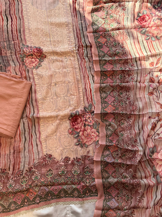 MAKHMAL PURE CREPE EMBROIDERY SUIT 7Q