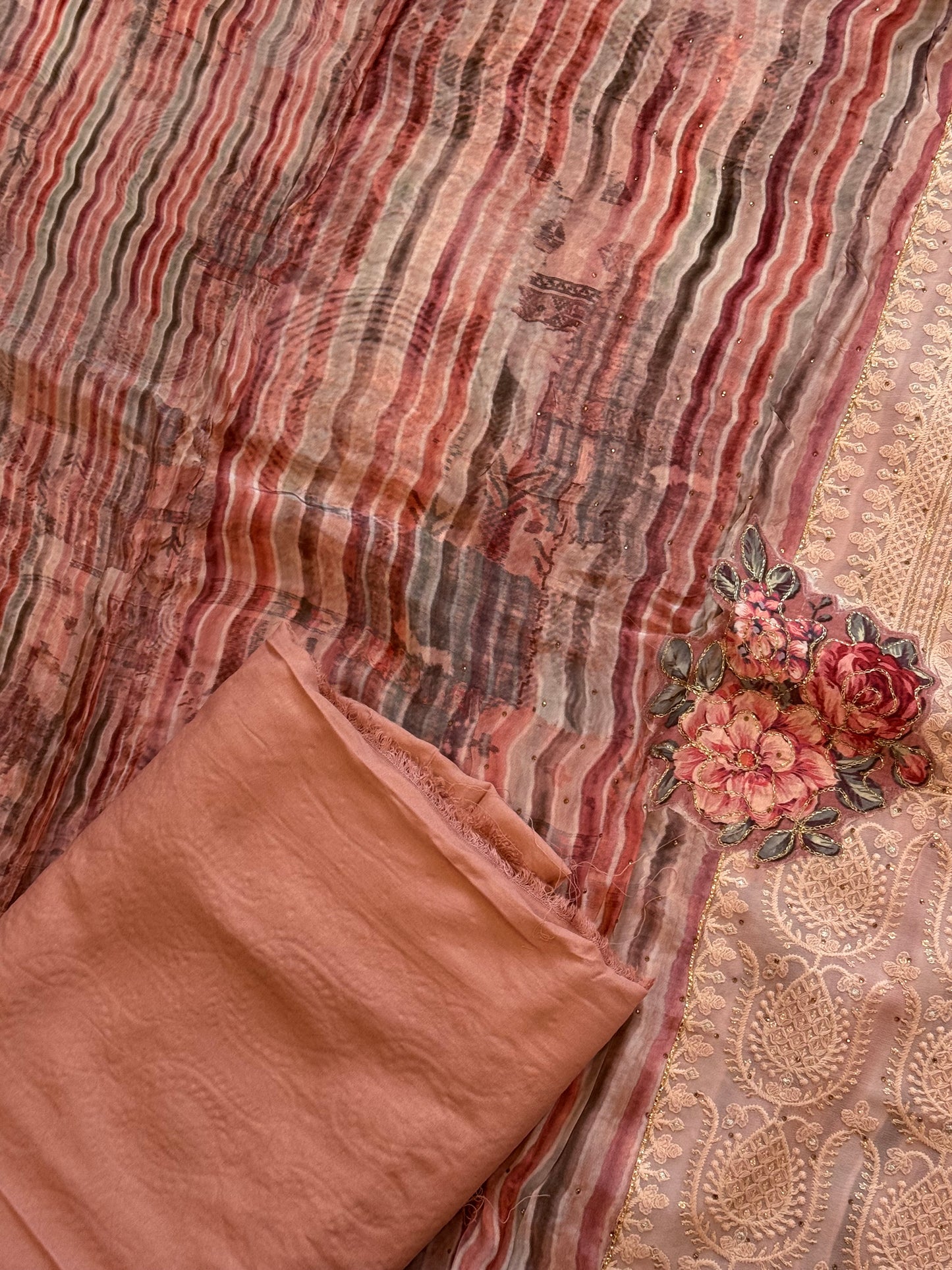 MAKHMAL PURE CREPE EMBROIDERY SUIT 7Q