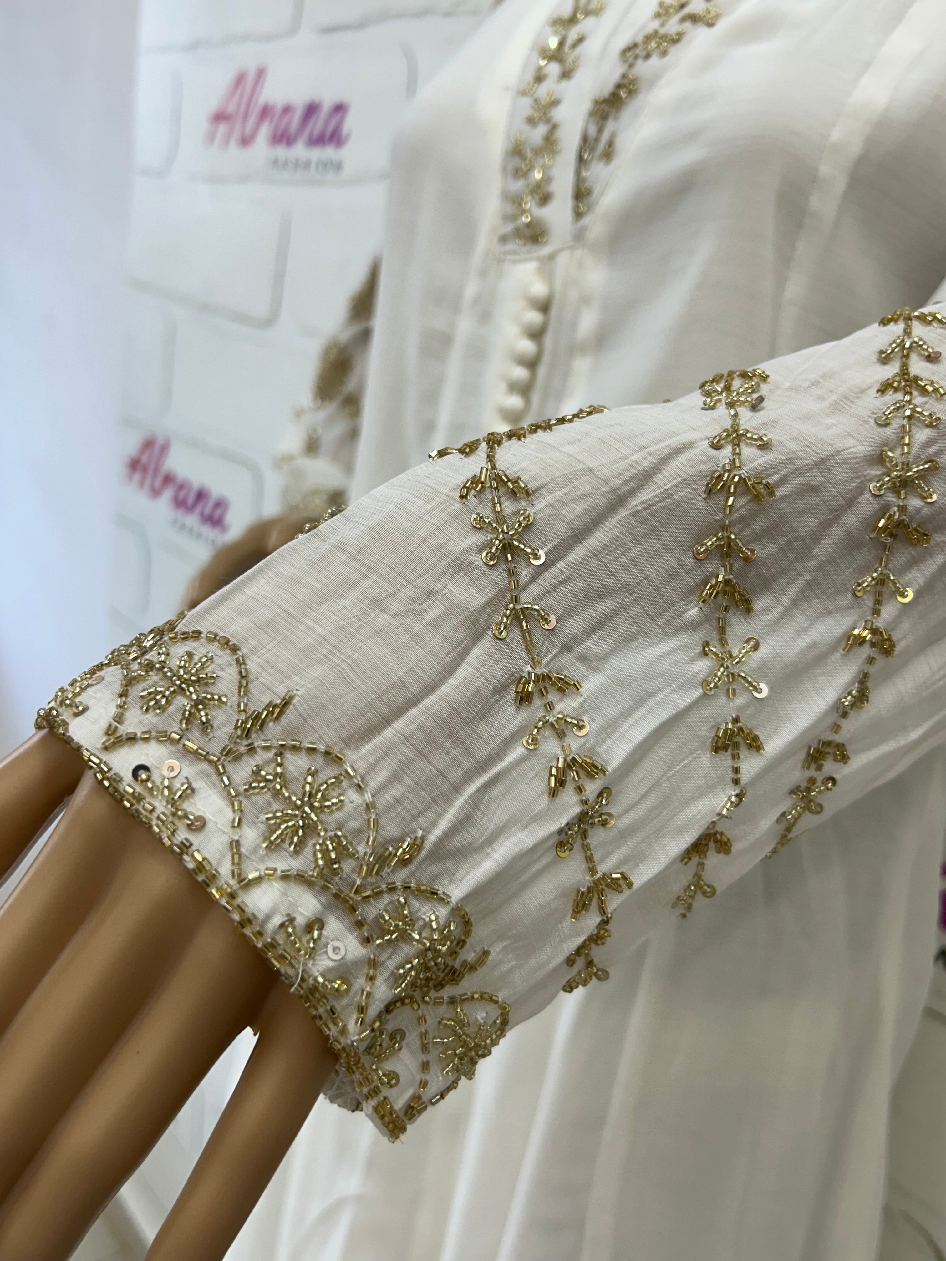 MUL CHANDERI HANDWORK FROCK 8001 Q