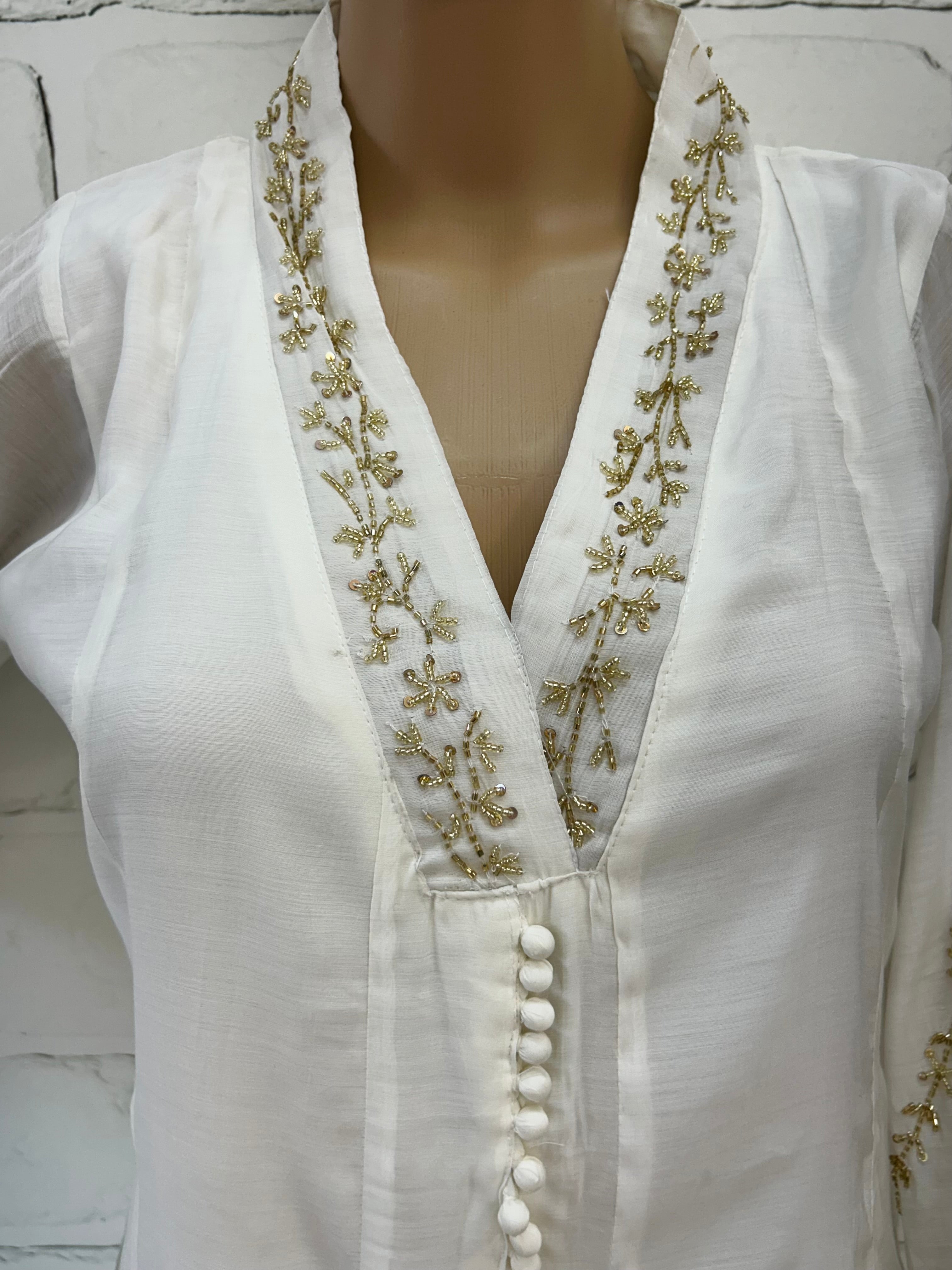 MUL CHANDERI HANDWORK FROCK 8001 Q