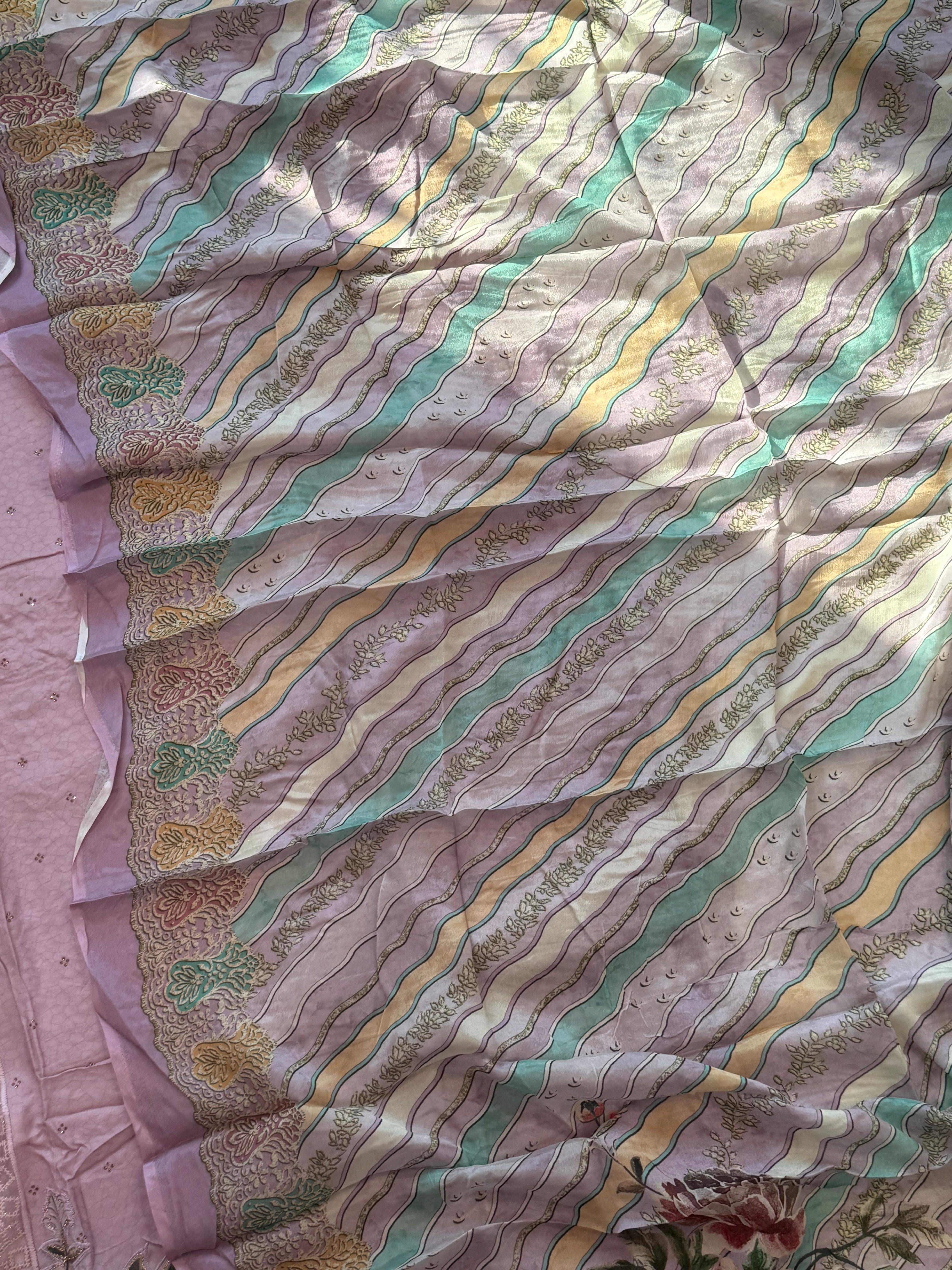 MAKHMAL PURE CREPE EMBROIDERY SUIT 10 Q