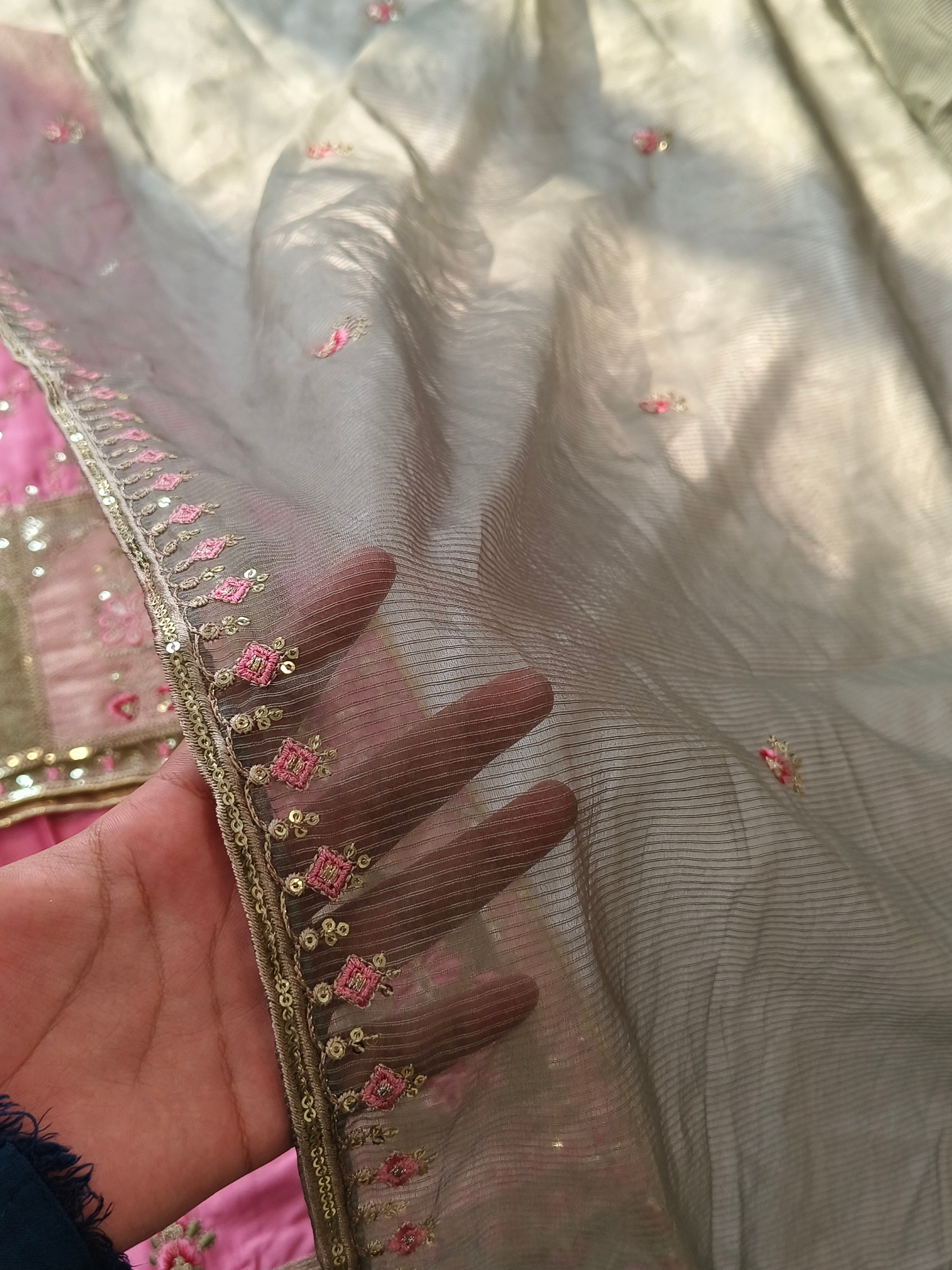 MARIAM SATIN EMBROIDERY SUIT 2