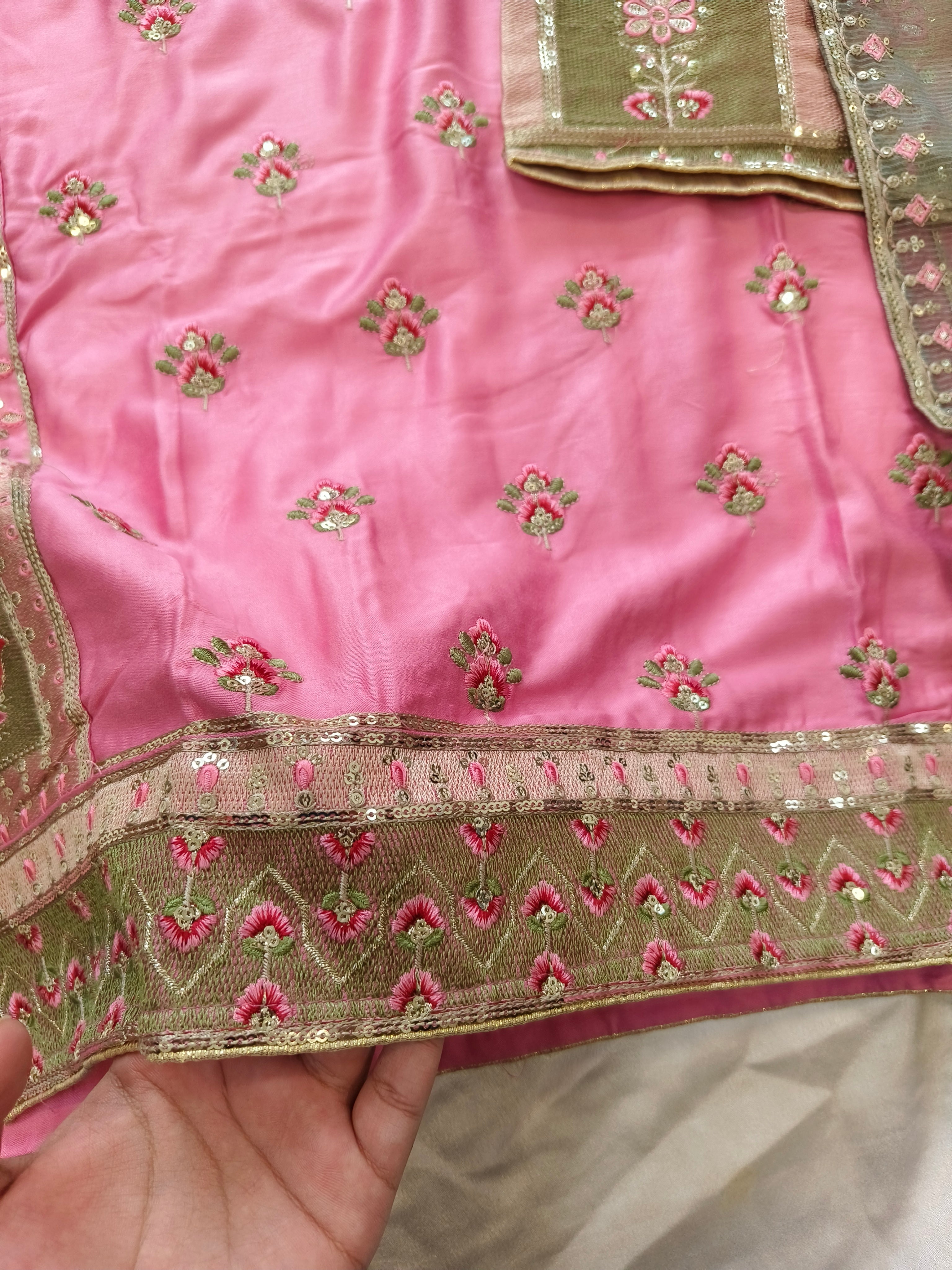 MARIAM SATIN EMBROIDERY SUIT 2