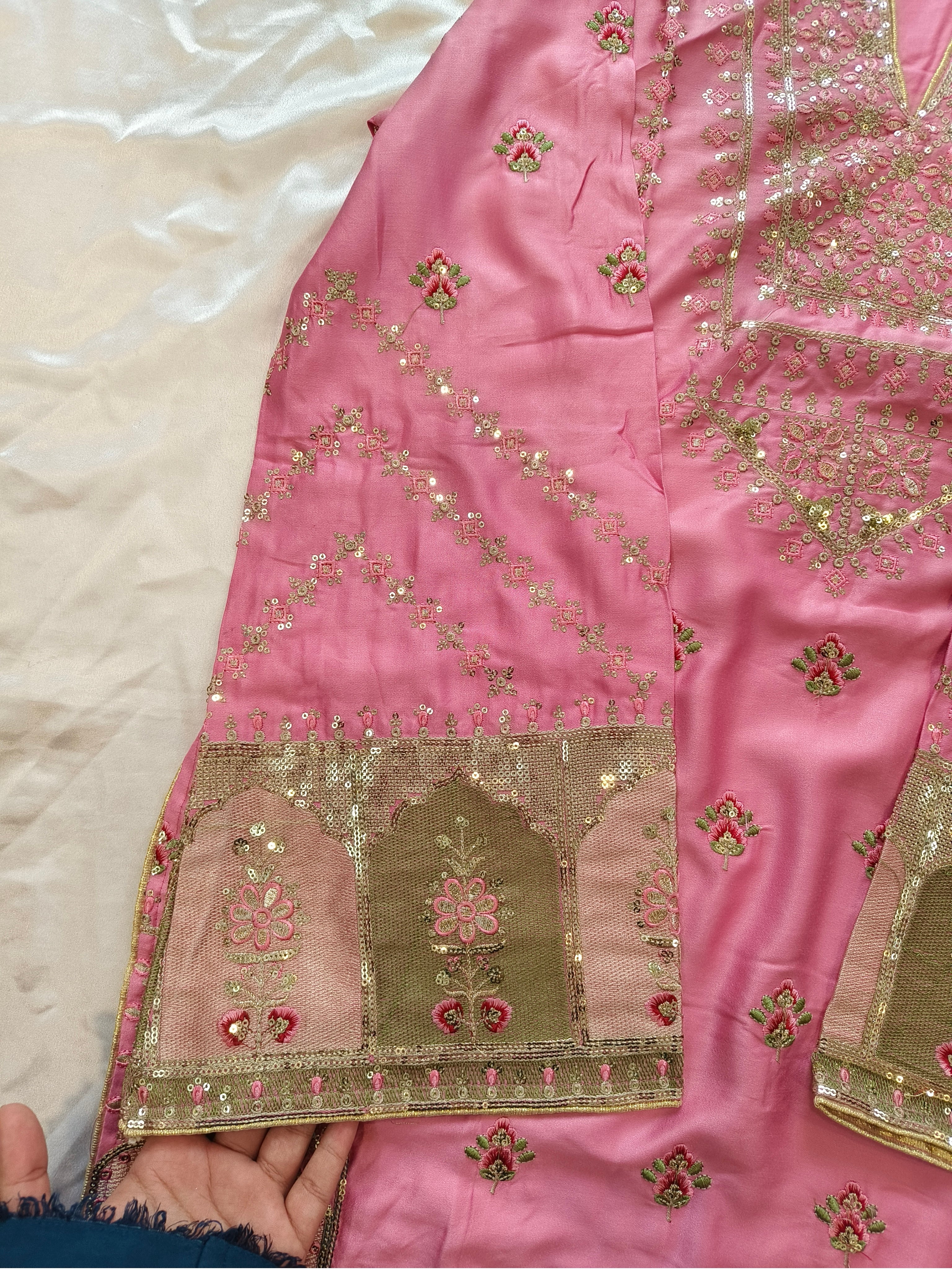 MARIAM SATIN EMBROIDERY SUIT 2