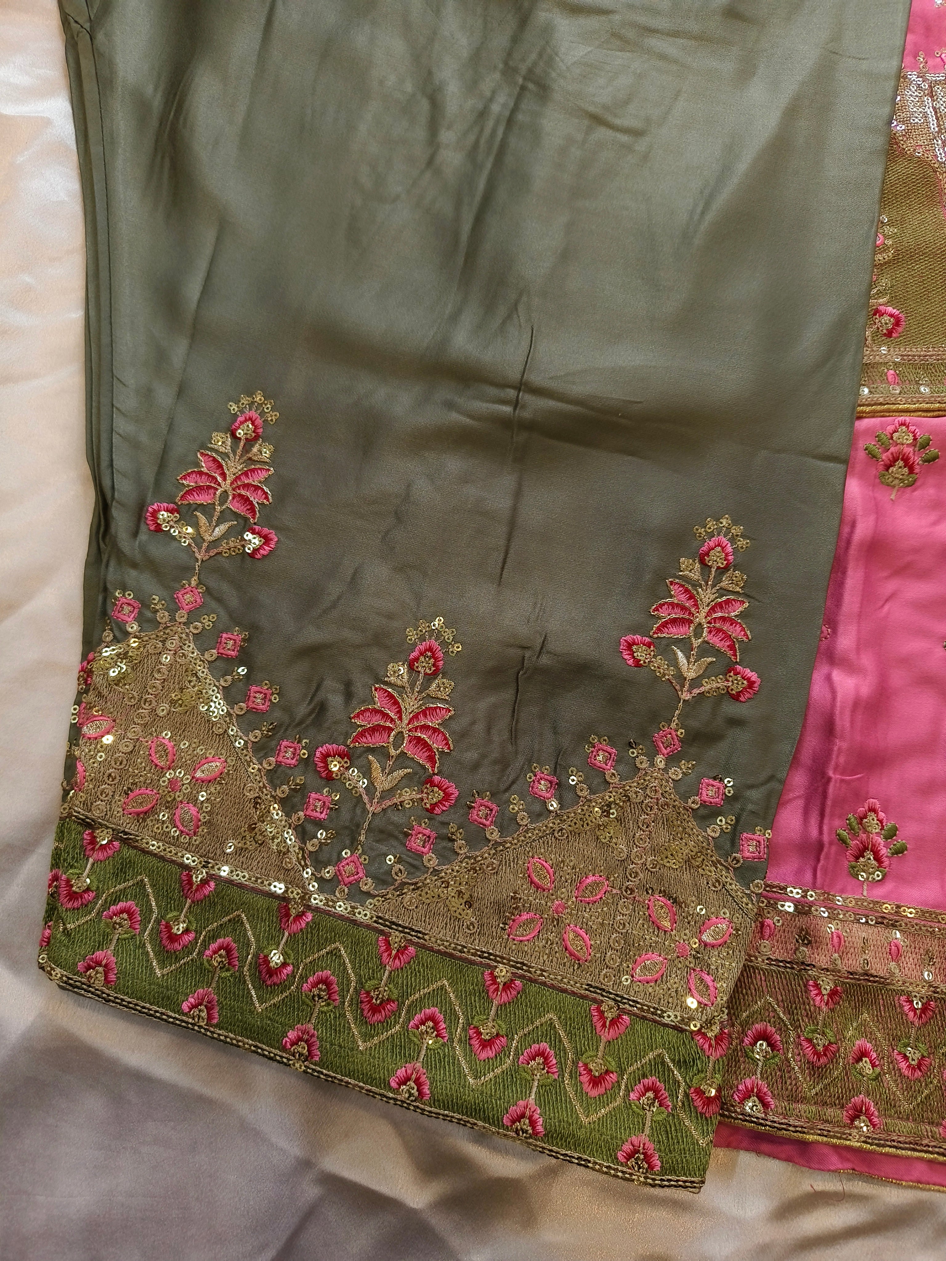 MARIAM SATIN EMBROIDERY SUIT 2
