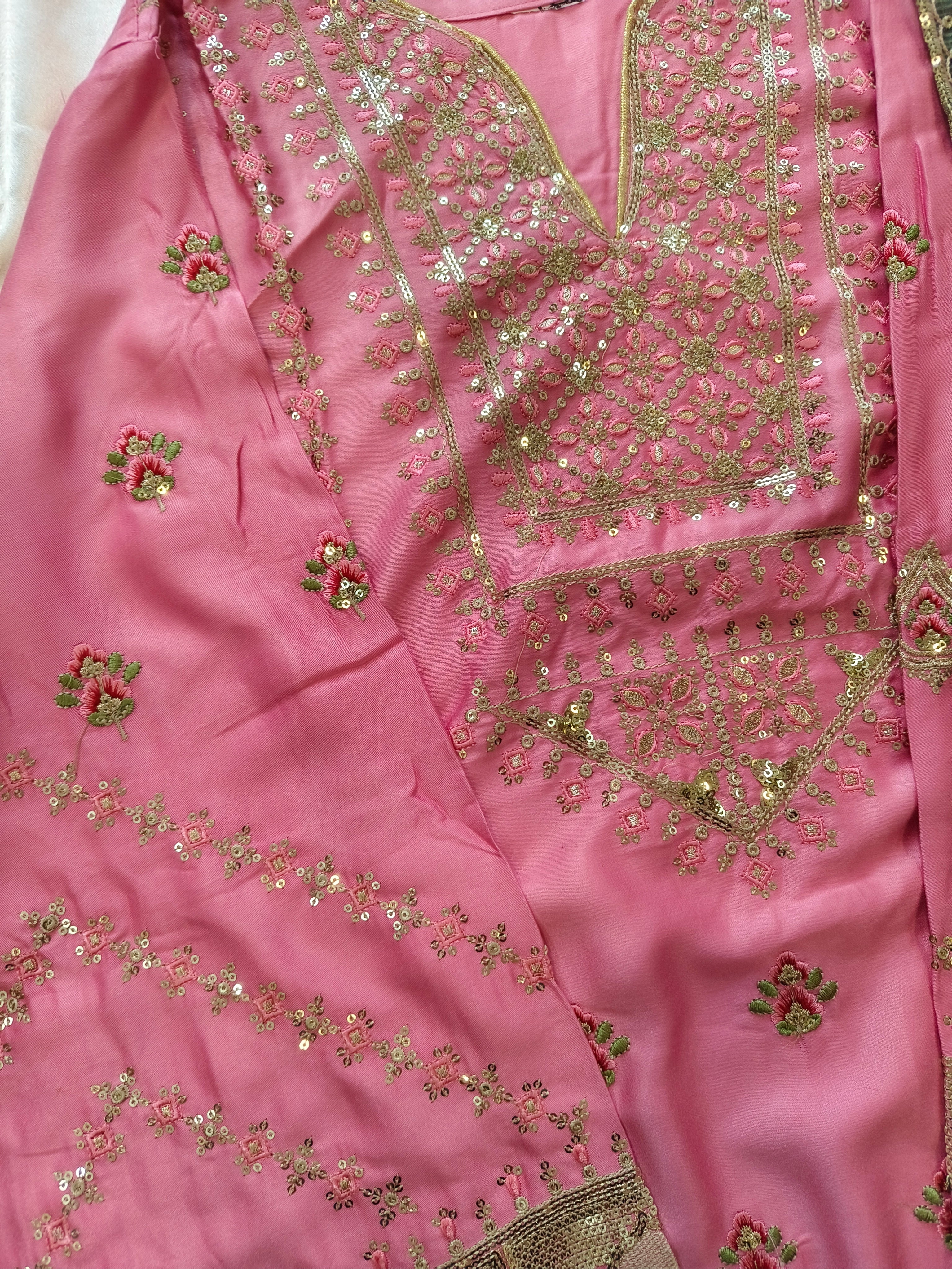 MARIAM SATIN EMBROIDERY SUIT 2