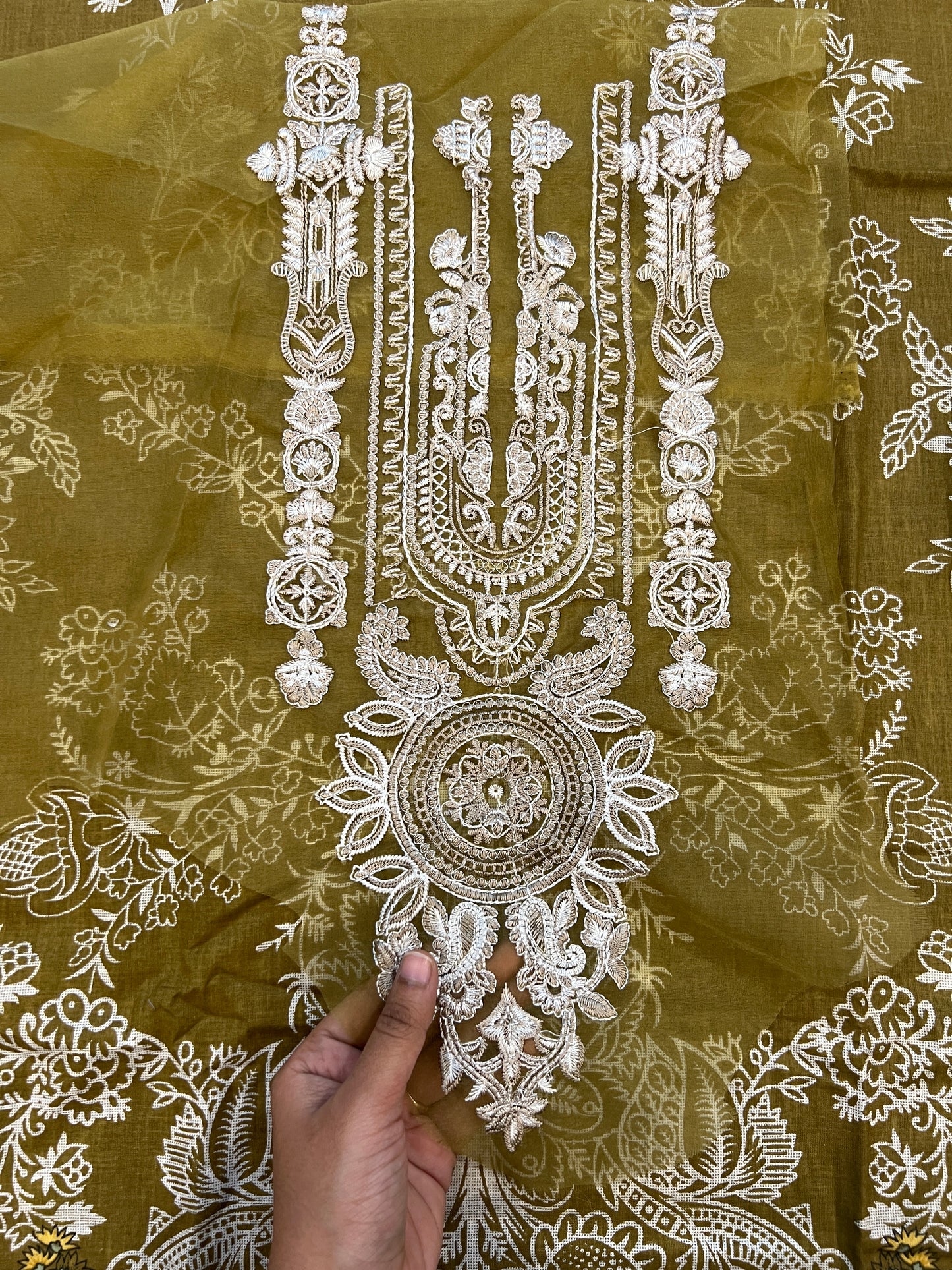 JADE COTTON EMBROIDERY SUIT 2