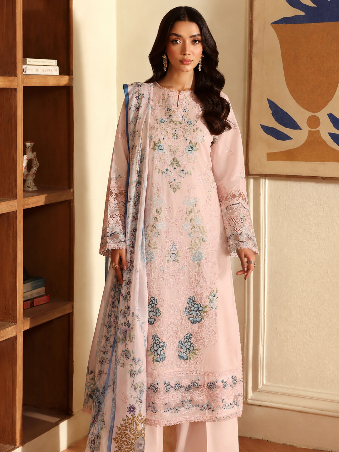 LAWN COTTON EMBROIDERY SUIT 3905
