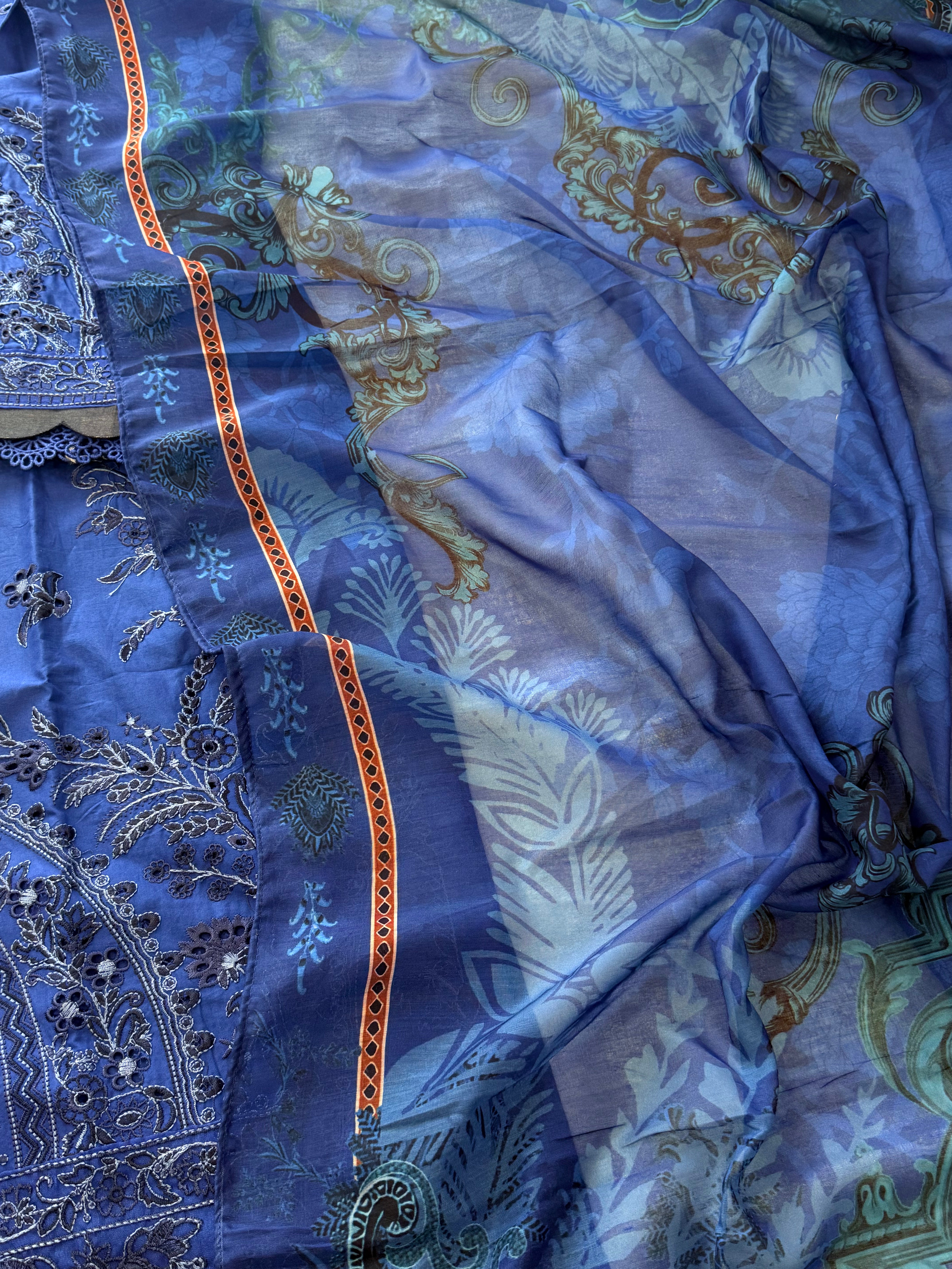 HANIA BLUE READYMADE SUIT