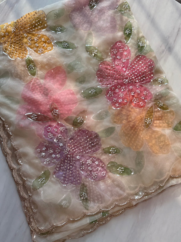 PAKISTANI FLORAL DUPATTA 4