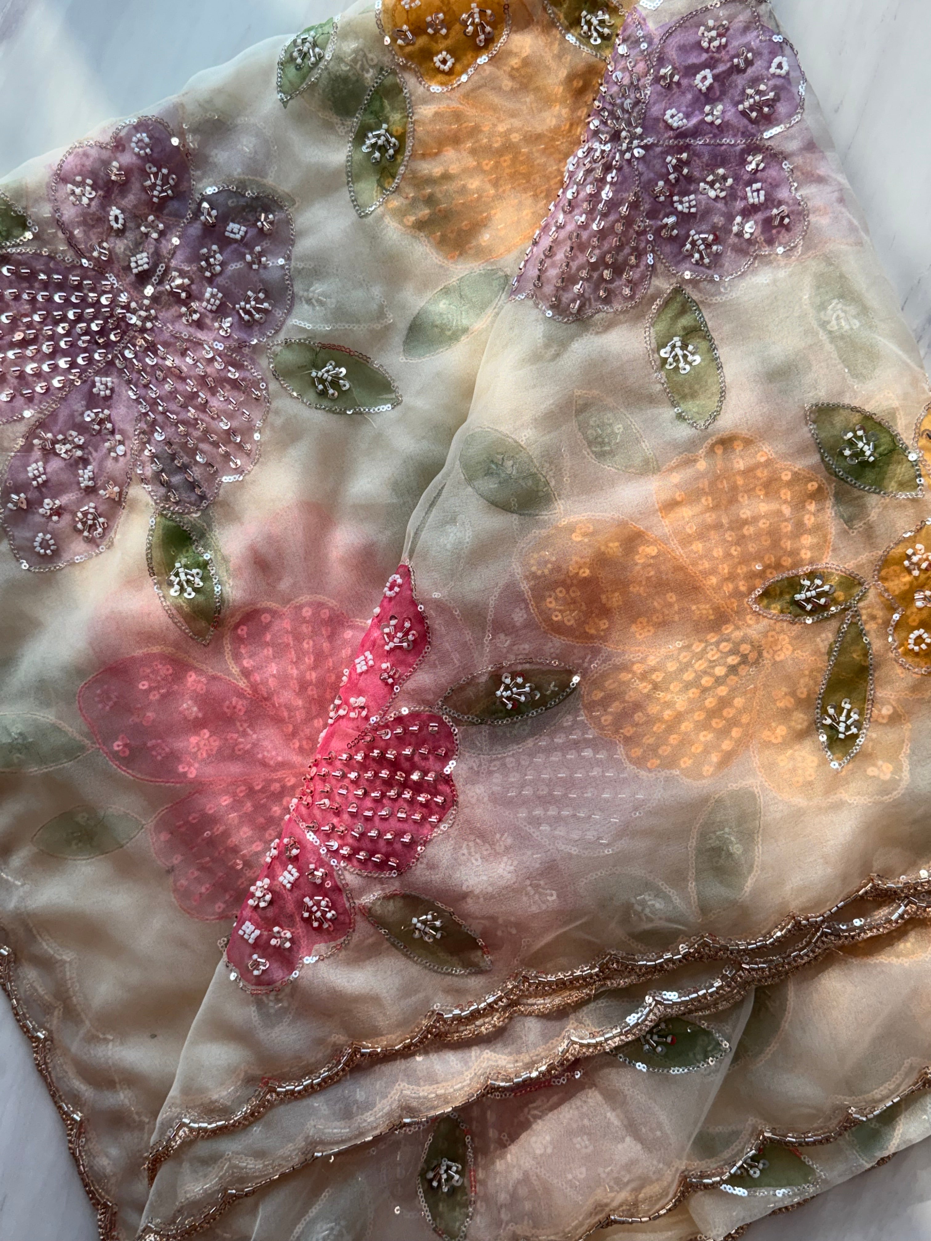 PAKISTANI FLORAL DUPATTA 4