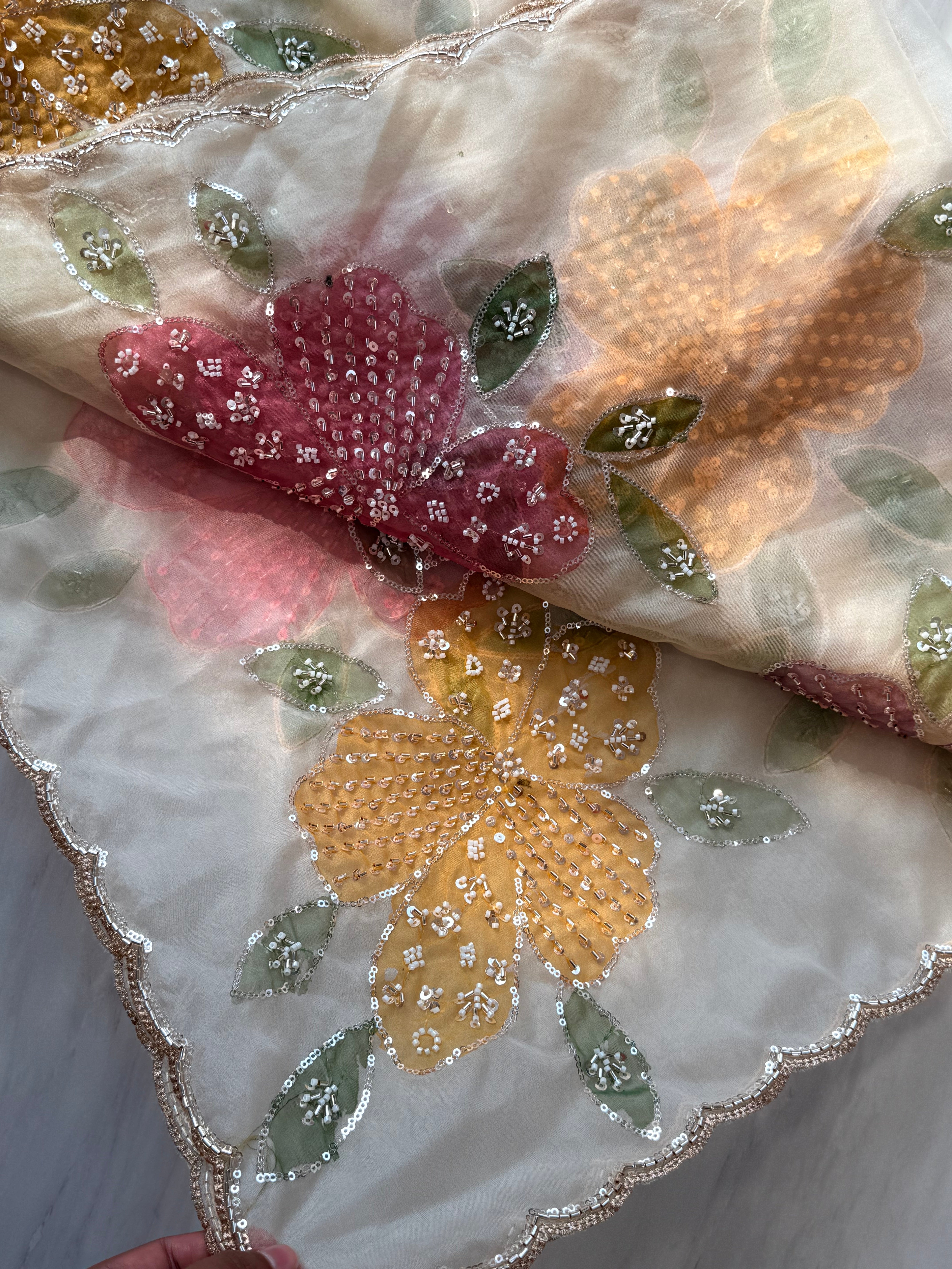 PAKISTANI FLORAL DUPATTA 4