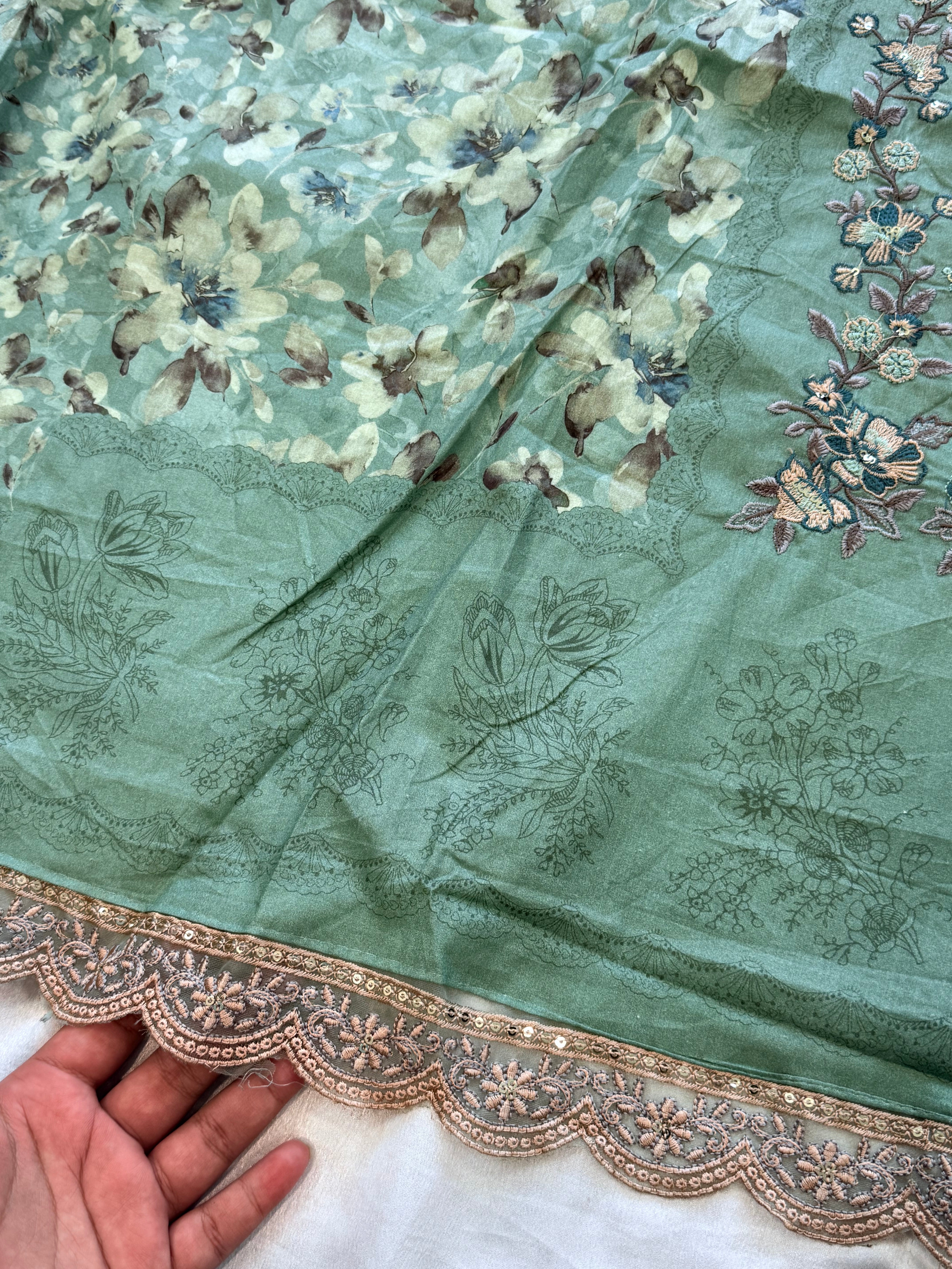 MAZDAR LAWN EMBROIDERY SUIT 1 Q