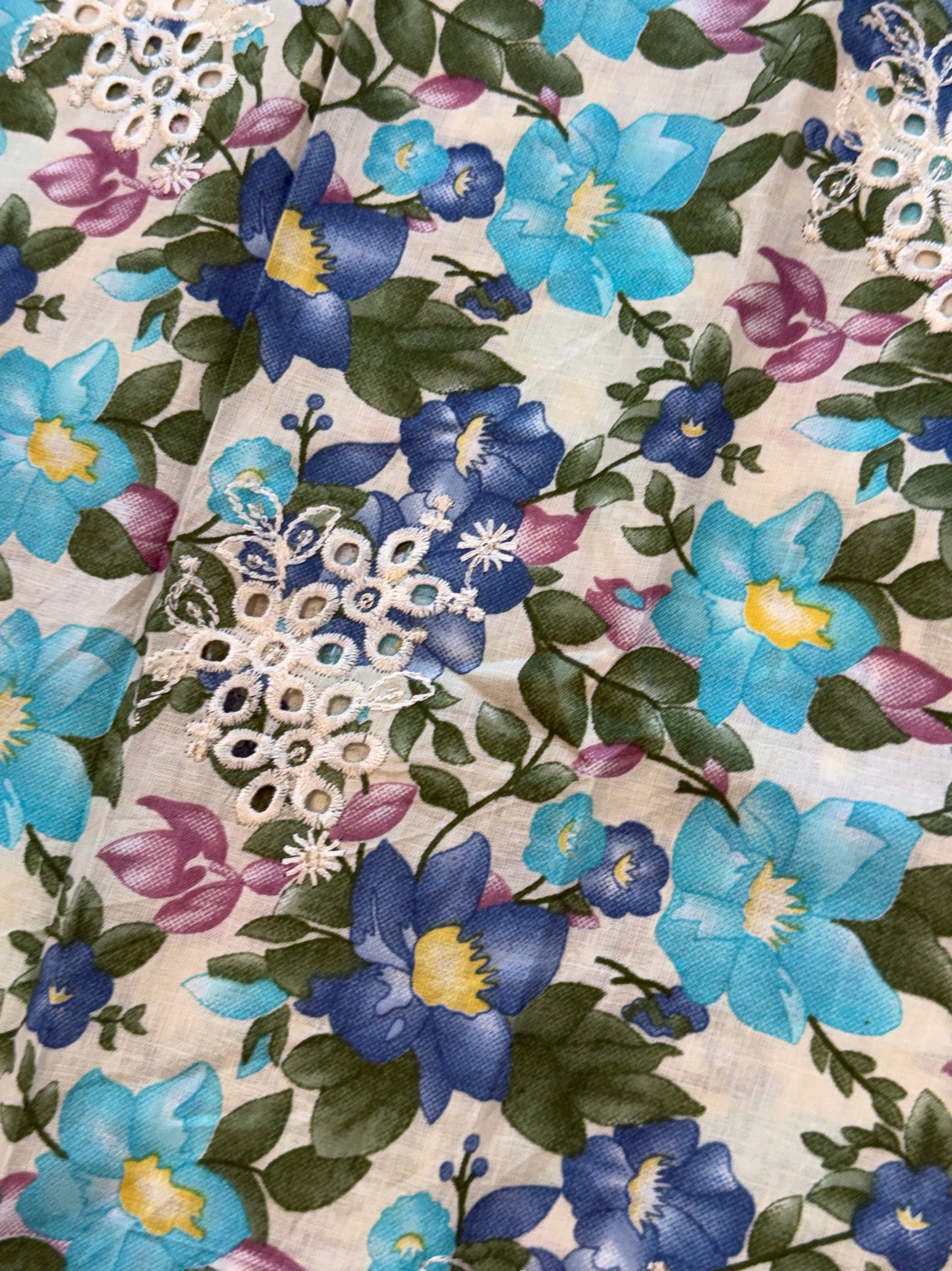 FIZA CHIKANKARI PATCH  SUIT 2 Q