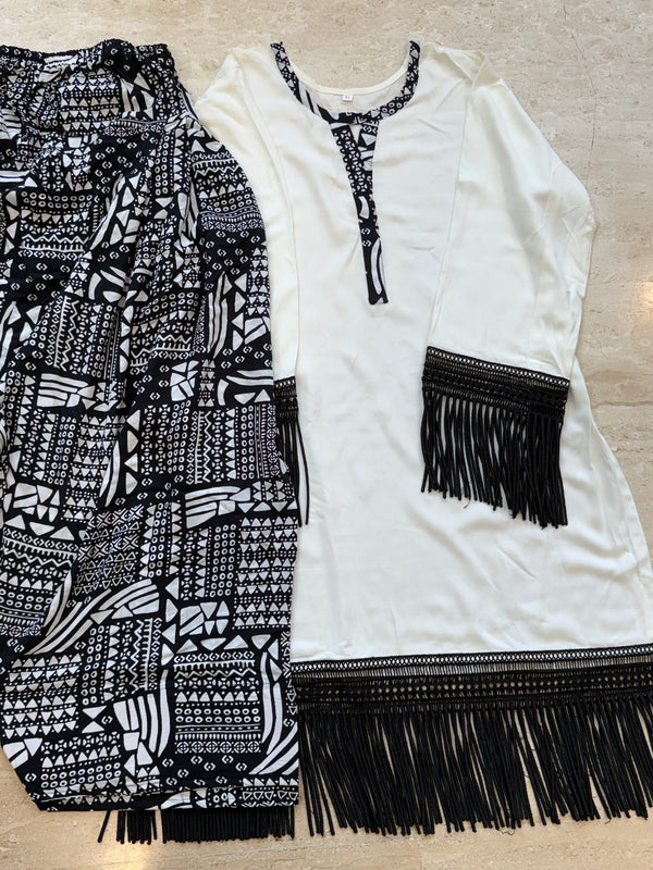 OFFWHITE FARSHI SHALWAR SUIT