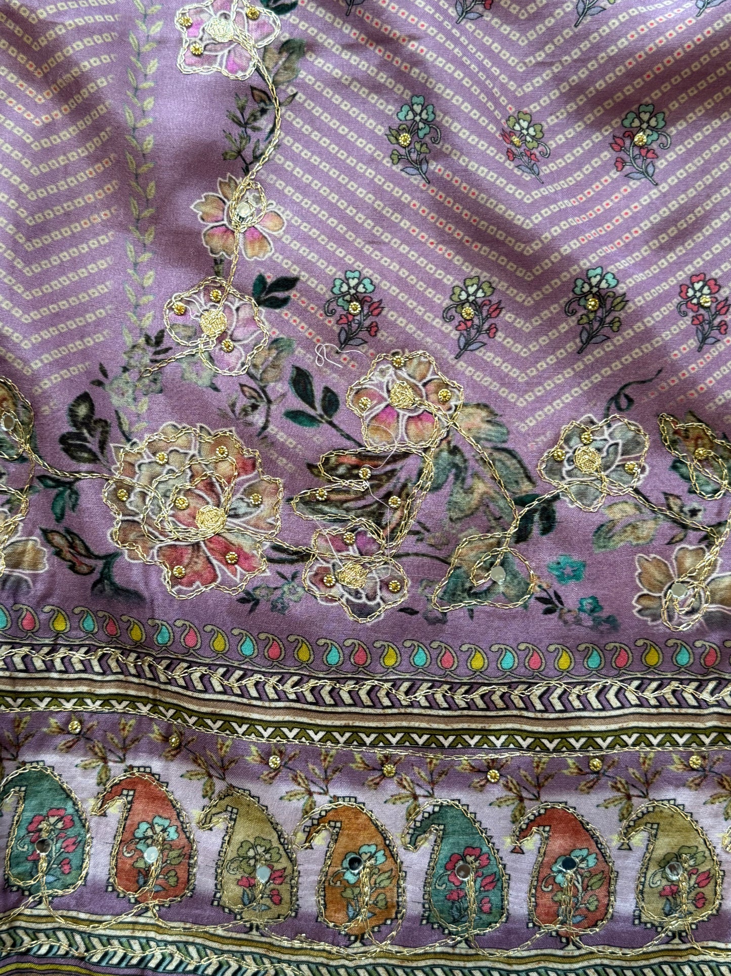 MUSLIN EMBROIDERY SUIT 232 A Q