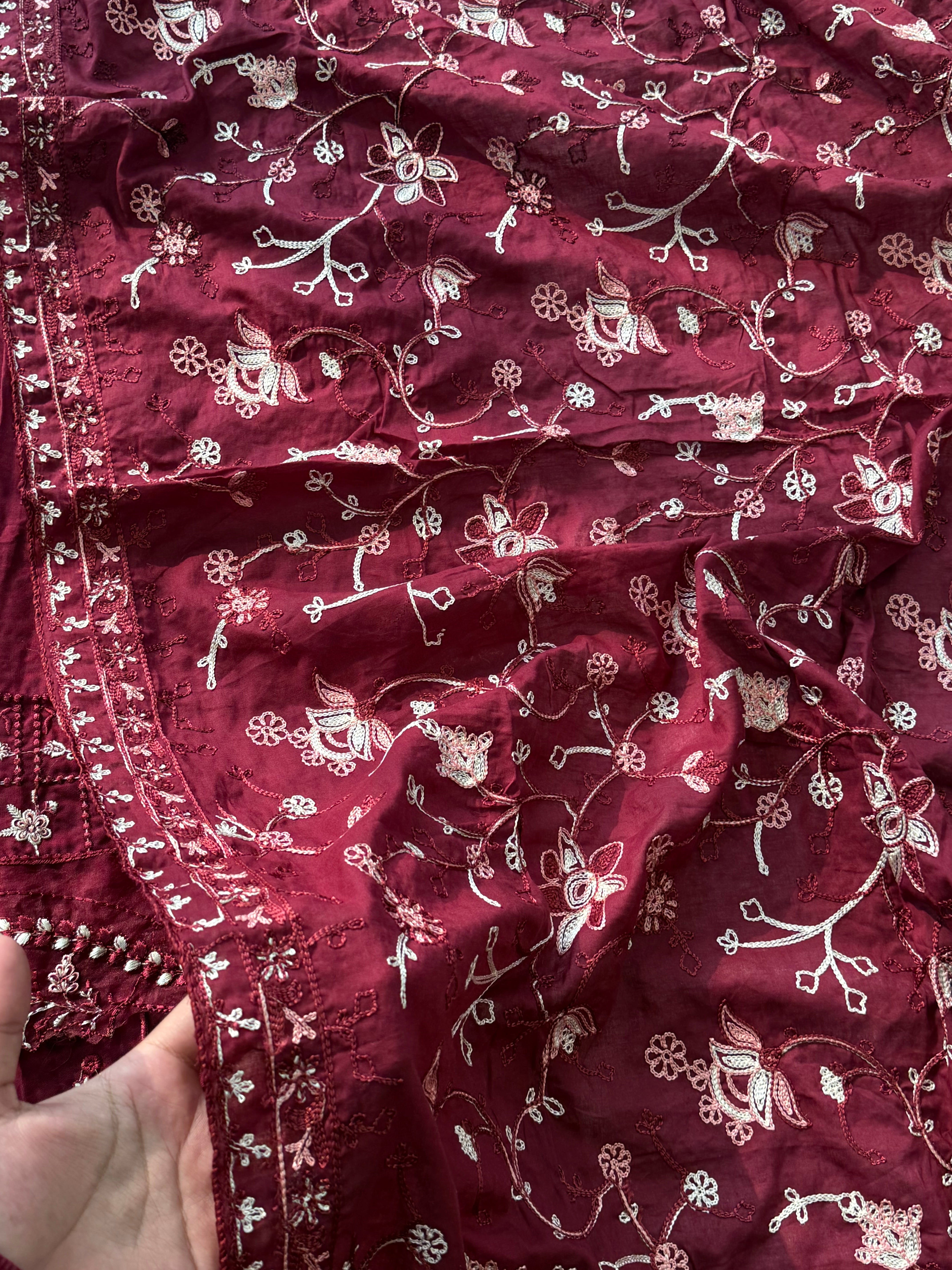 KAHF COTTON EMBROIDERY PATCH SUIT 4