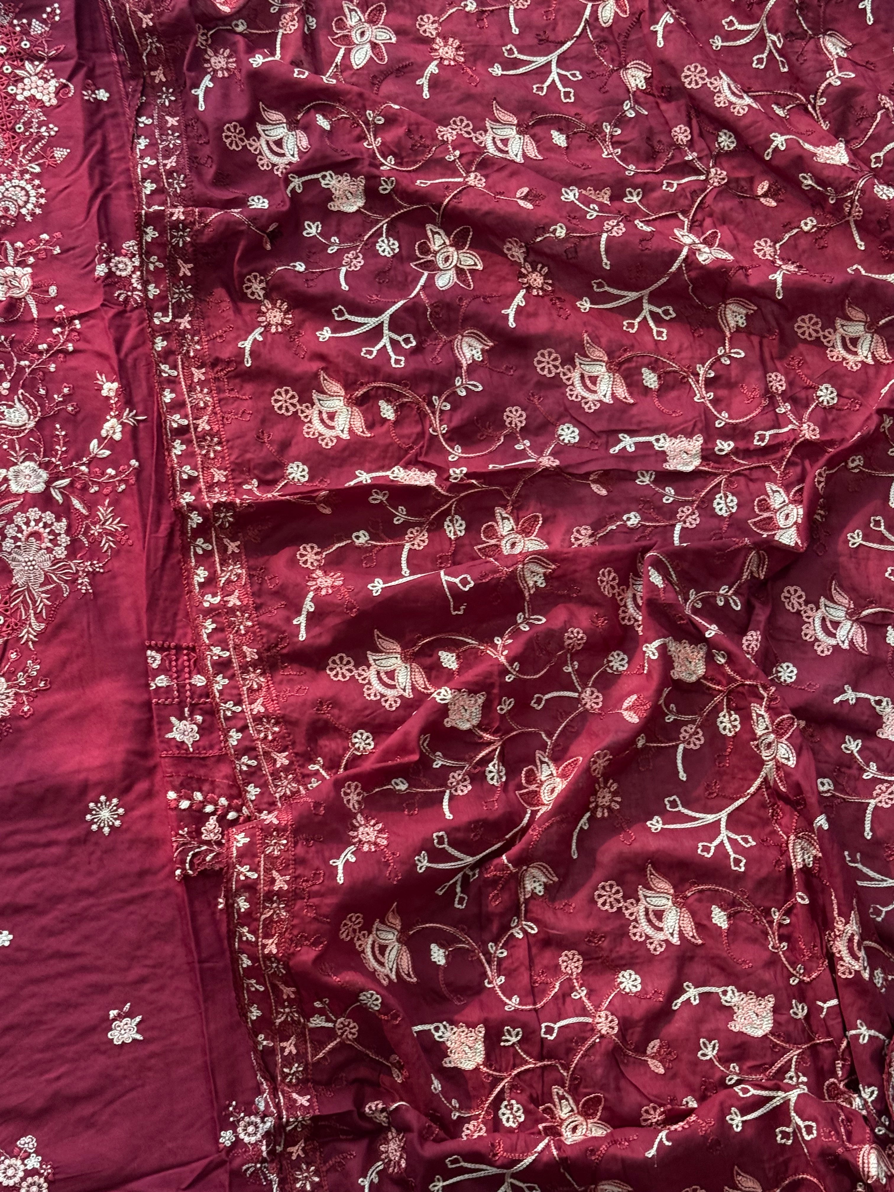 KAHF COTTON EMBROIDERY PATCH SUIT 4