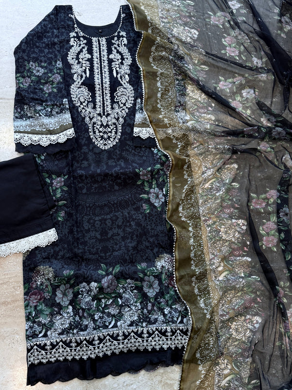 JADE COTTON PATCH READYMADE SUIT