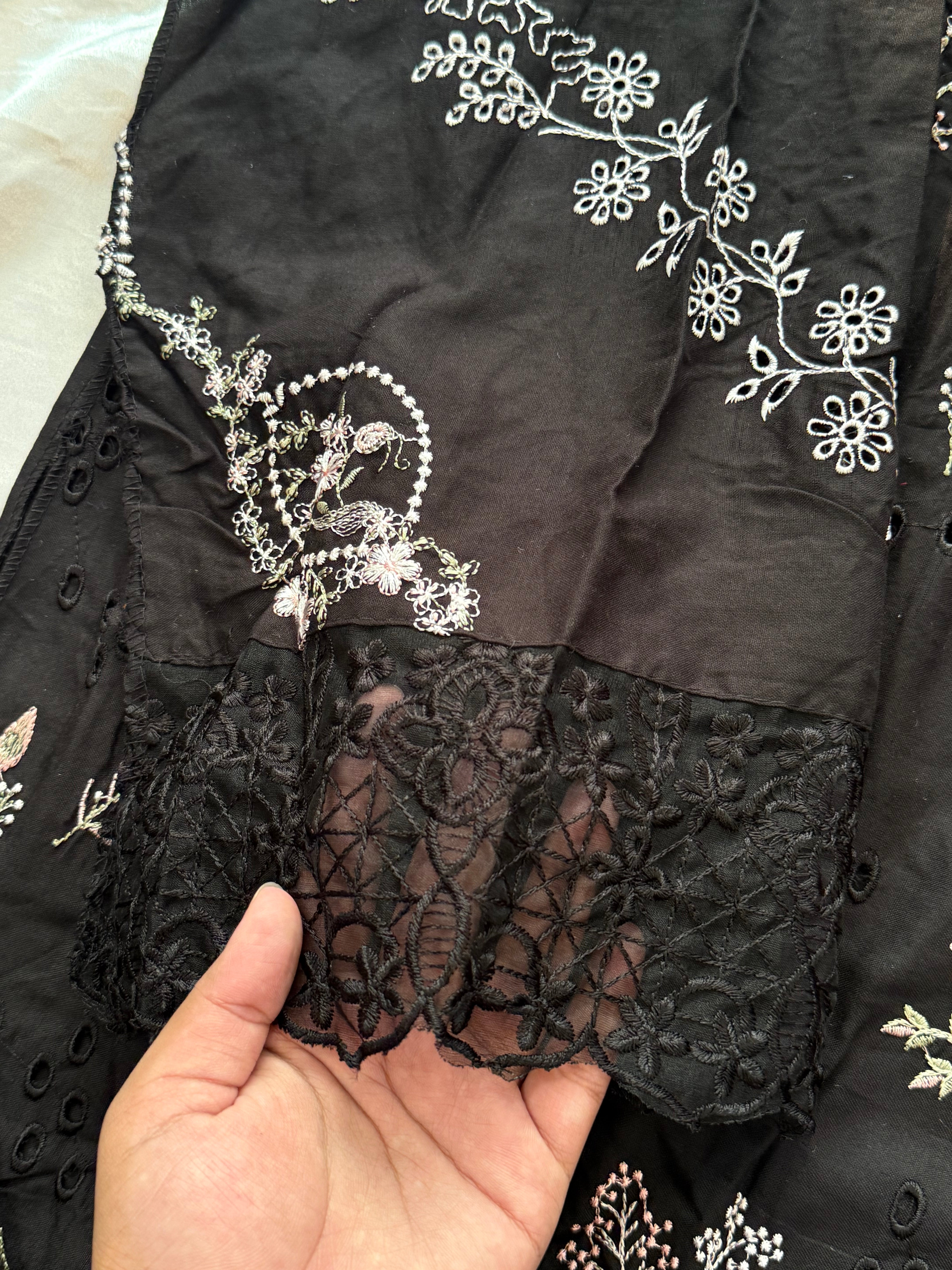 KAHF COTTON EMBROIDERY PATCH SUIT 3 Q