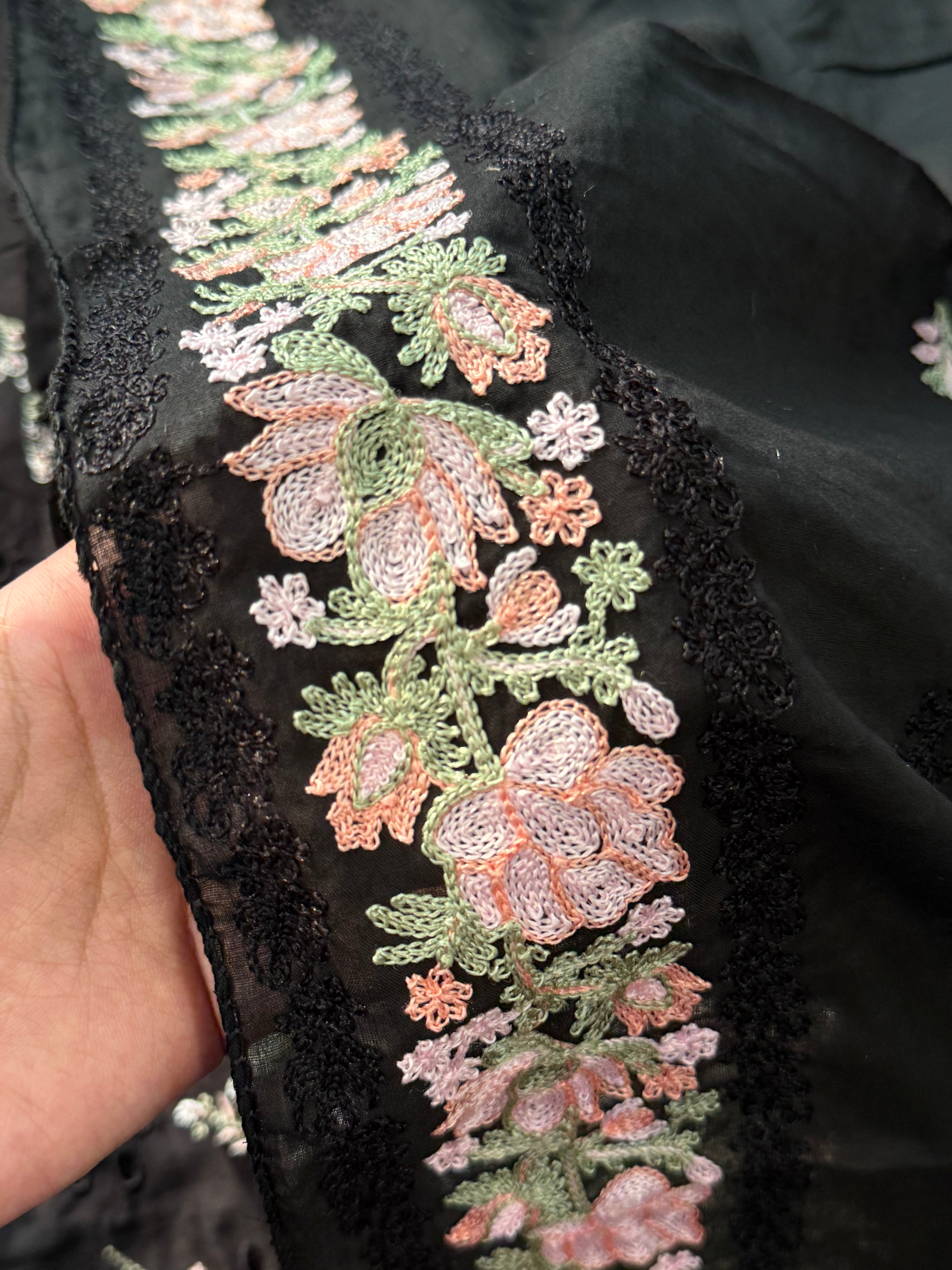 KAHF COTTON EMBROIDERY PATCH SUIT 3 Q