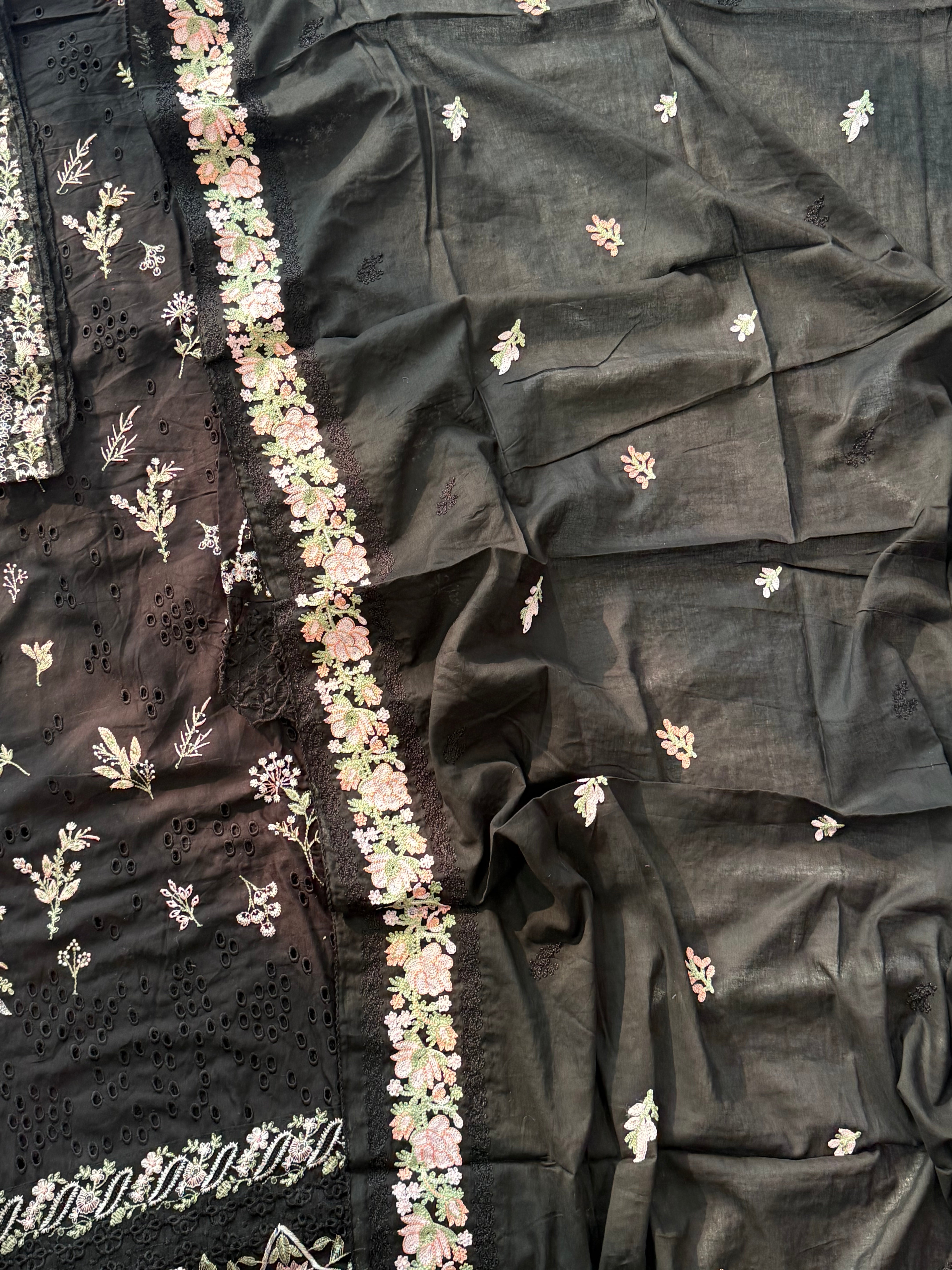 KAHF COTTON EMBROIDERY PATCH SUIT 3 Q