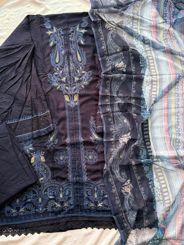 MARIA B RAYON EMBROIDERY SUIT 5 Q