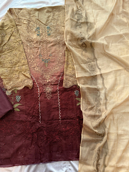 DS COTTON EMBROIDERY PATCH SUIT