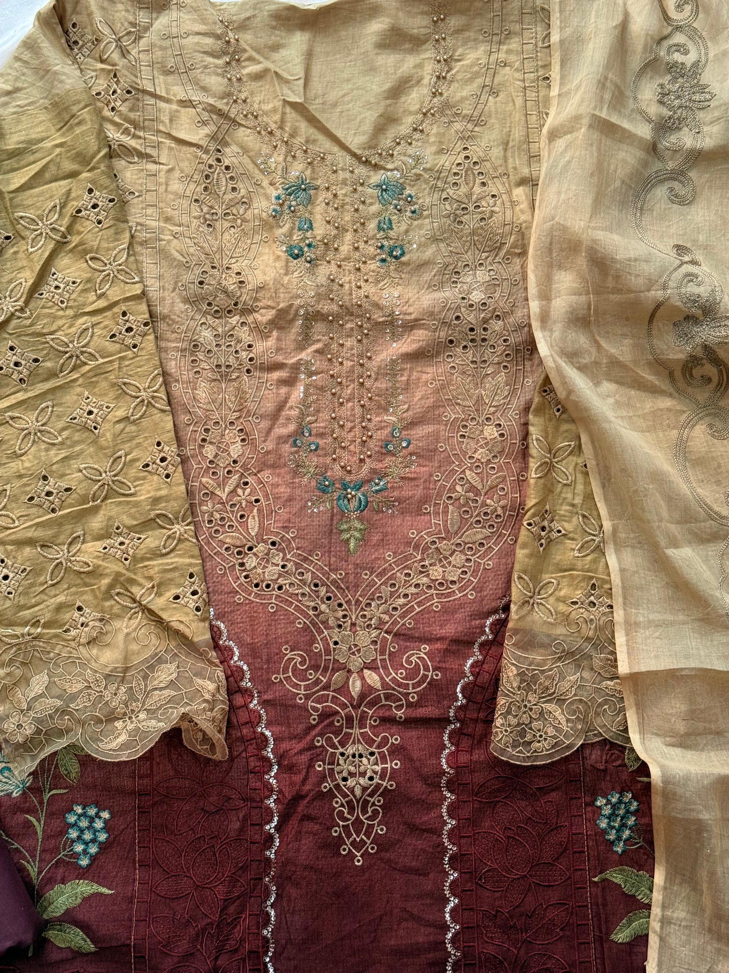 DS COTTON EMBROIDERY PATCH SUIT