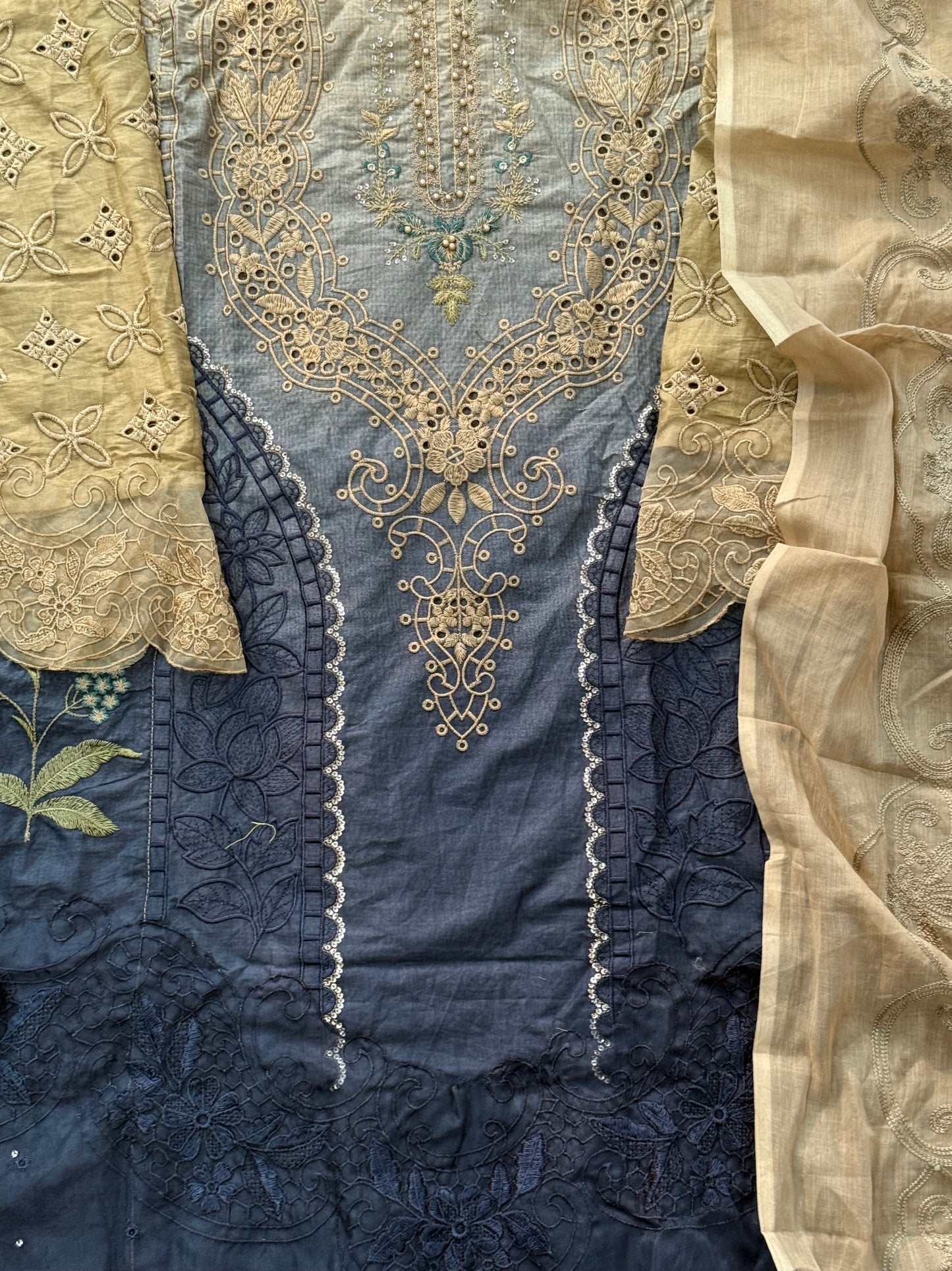 DS COTTON EMBROIDERY PATCH SUIT