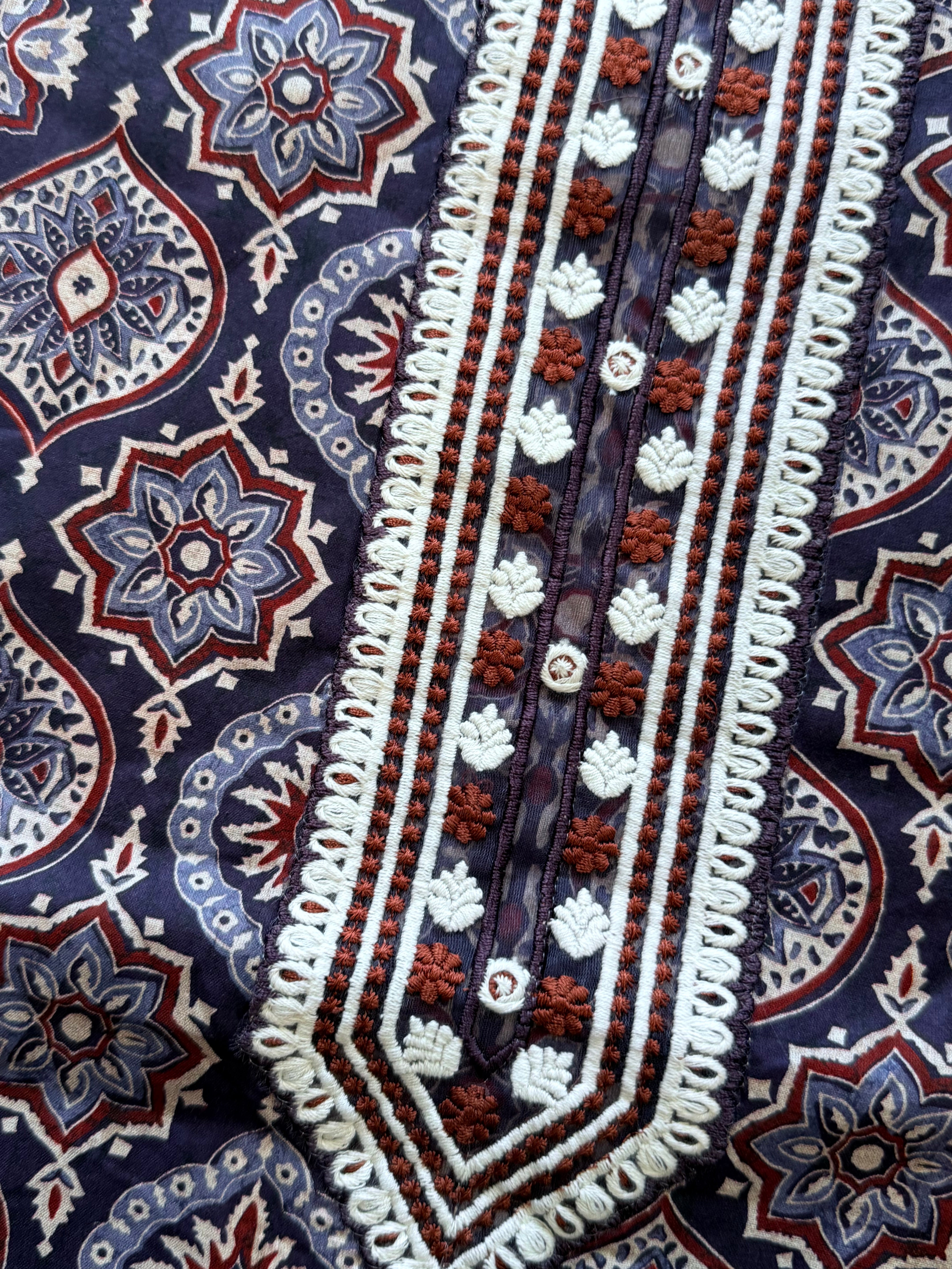 AJRAK LAWN EMBROIDERY SUIT 4