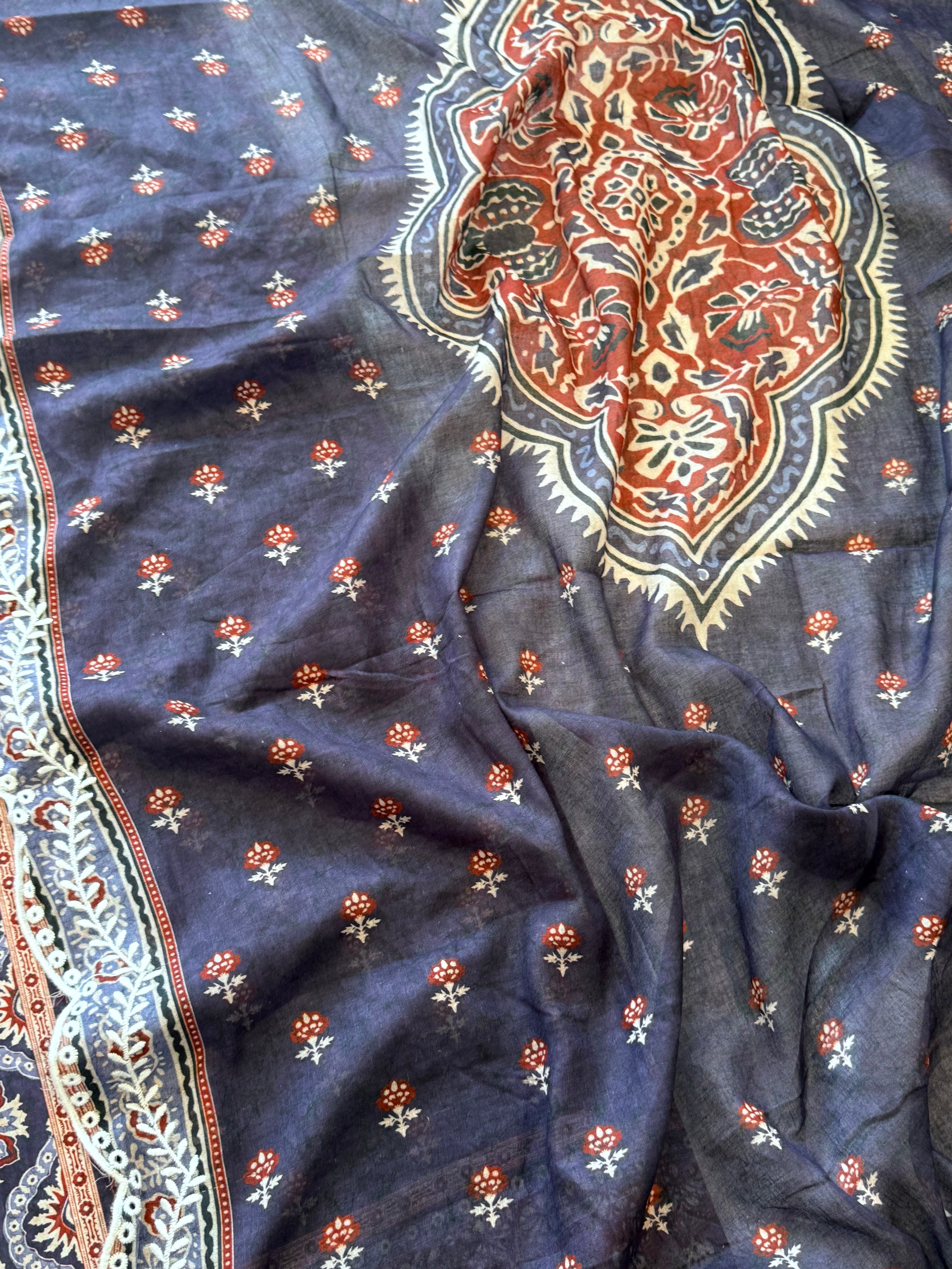 AJRAK LAWN EMBROIDERY SUIT 4